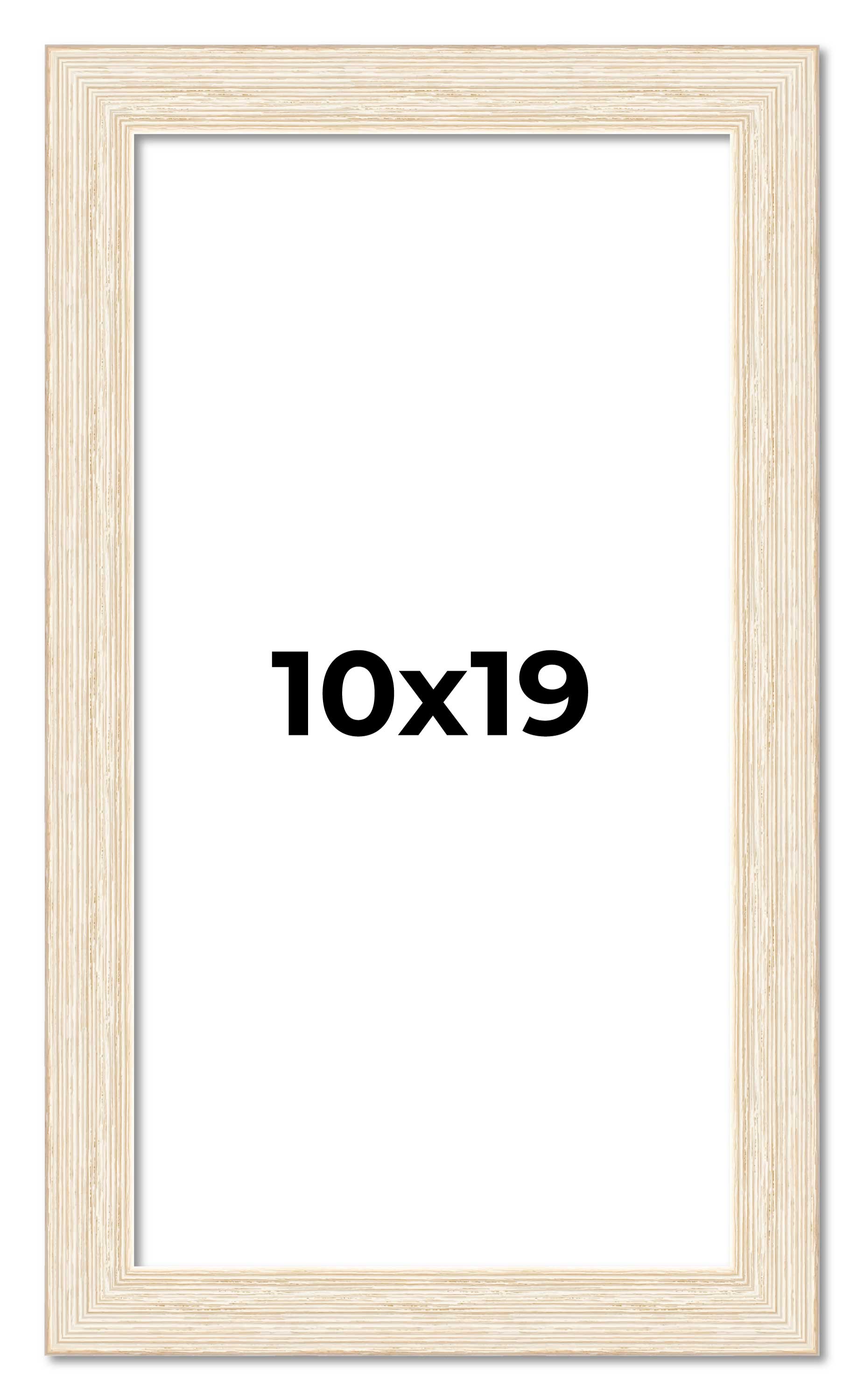 10x19 Frame White Real Wood Picture Frame Width 1.5 inches | Interior Frame Dept main product image