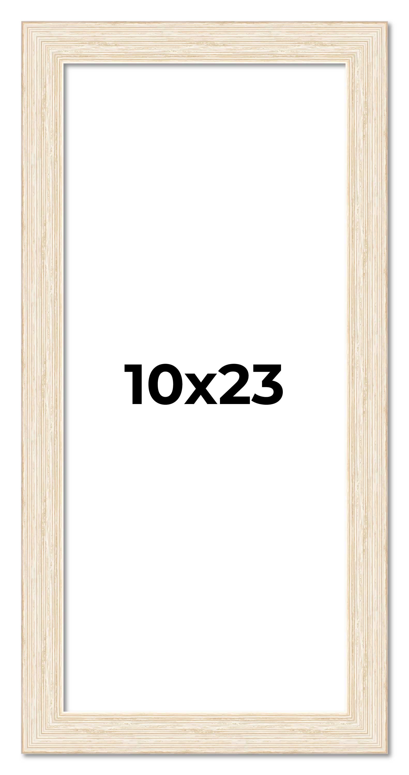 10x23 Frame White Real Wood Picture Frame Width 1.5 inches | Interior Frame Dept main product image