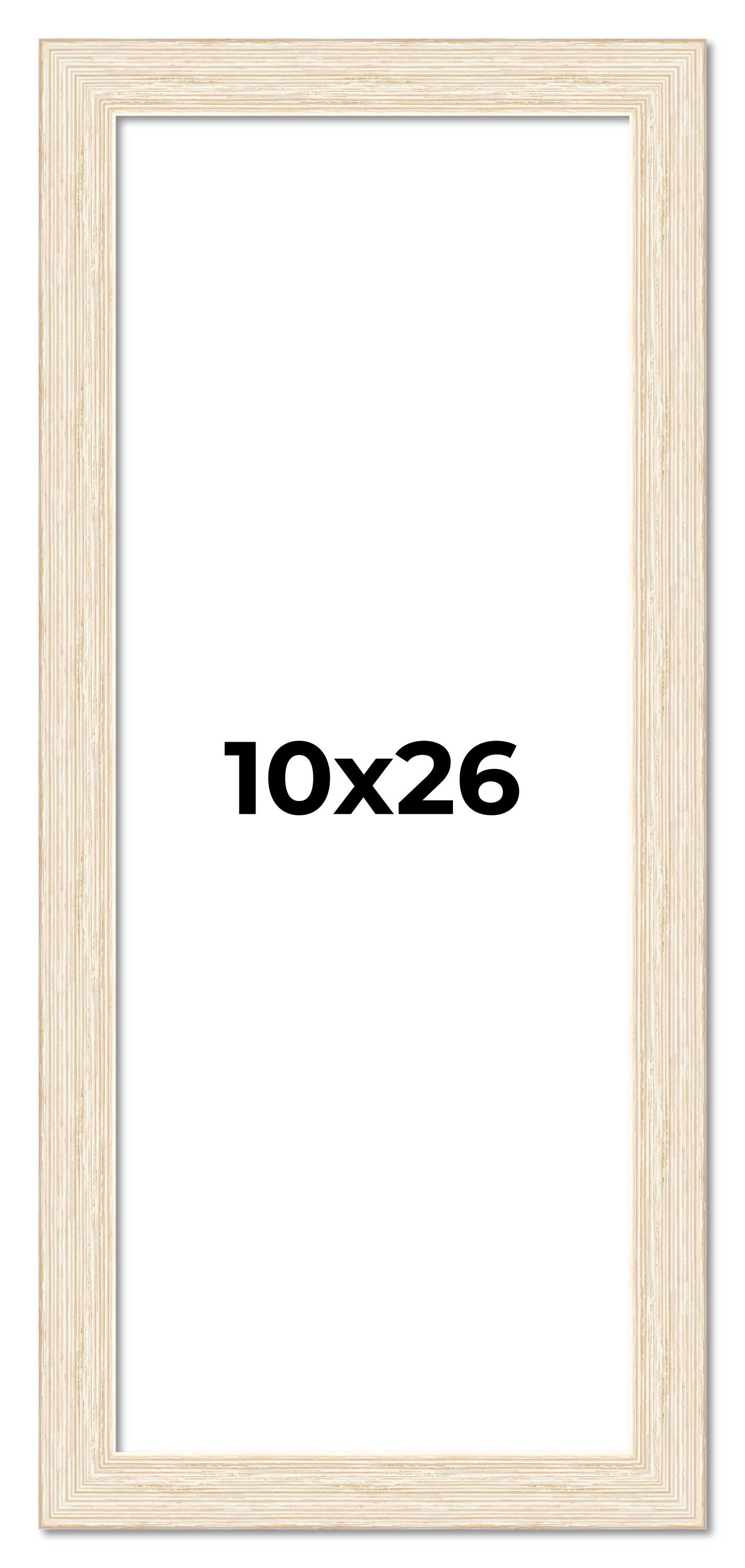 10x26 Frame White Real Wood Picture Frame Width 1.5 inches | Interior Frame Dept main product image