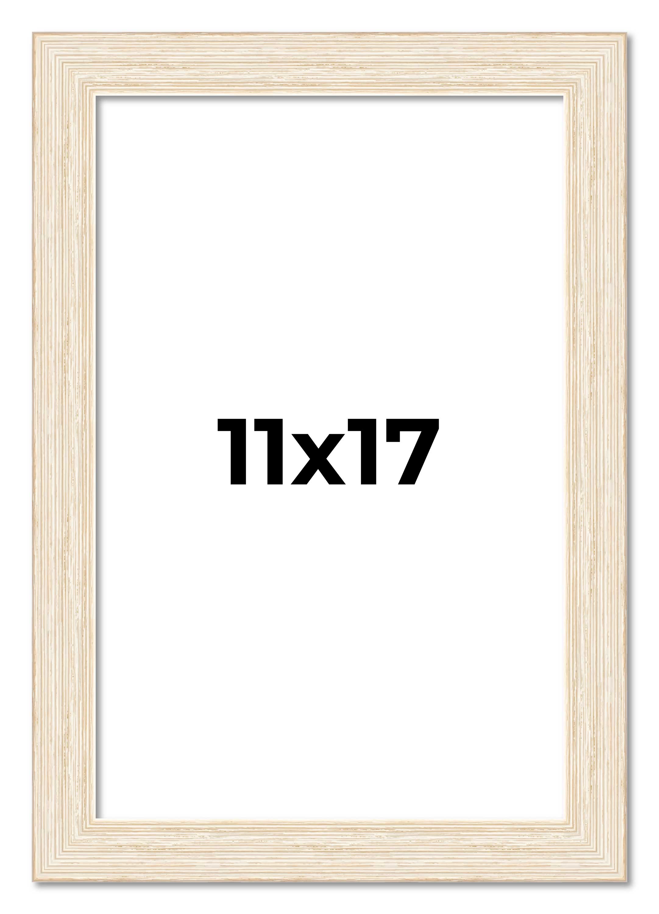 11x17 Frame White Real Wood Picture Frame Width 1.5 inches | Interior Frame Dept main product image