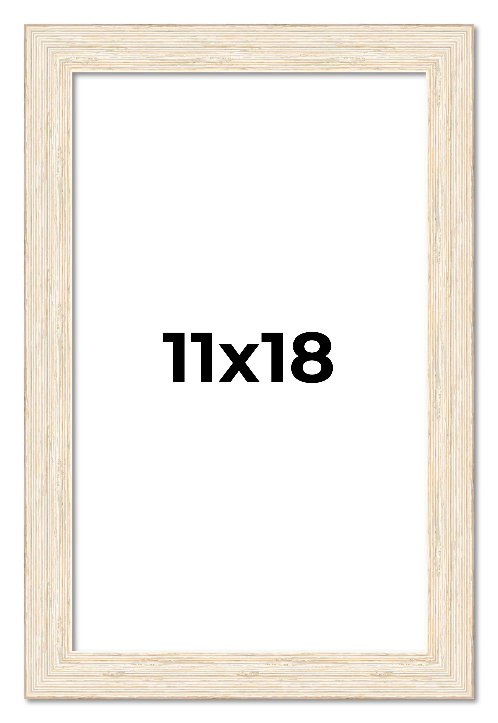 11x18 Frame White Real Wood Picture Frame Width 1.5 inches | Interior Frame Dept main product image