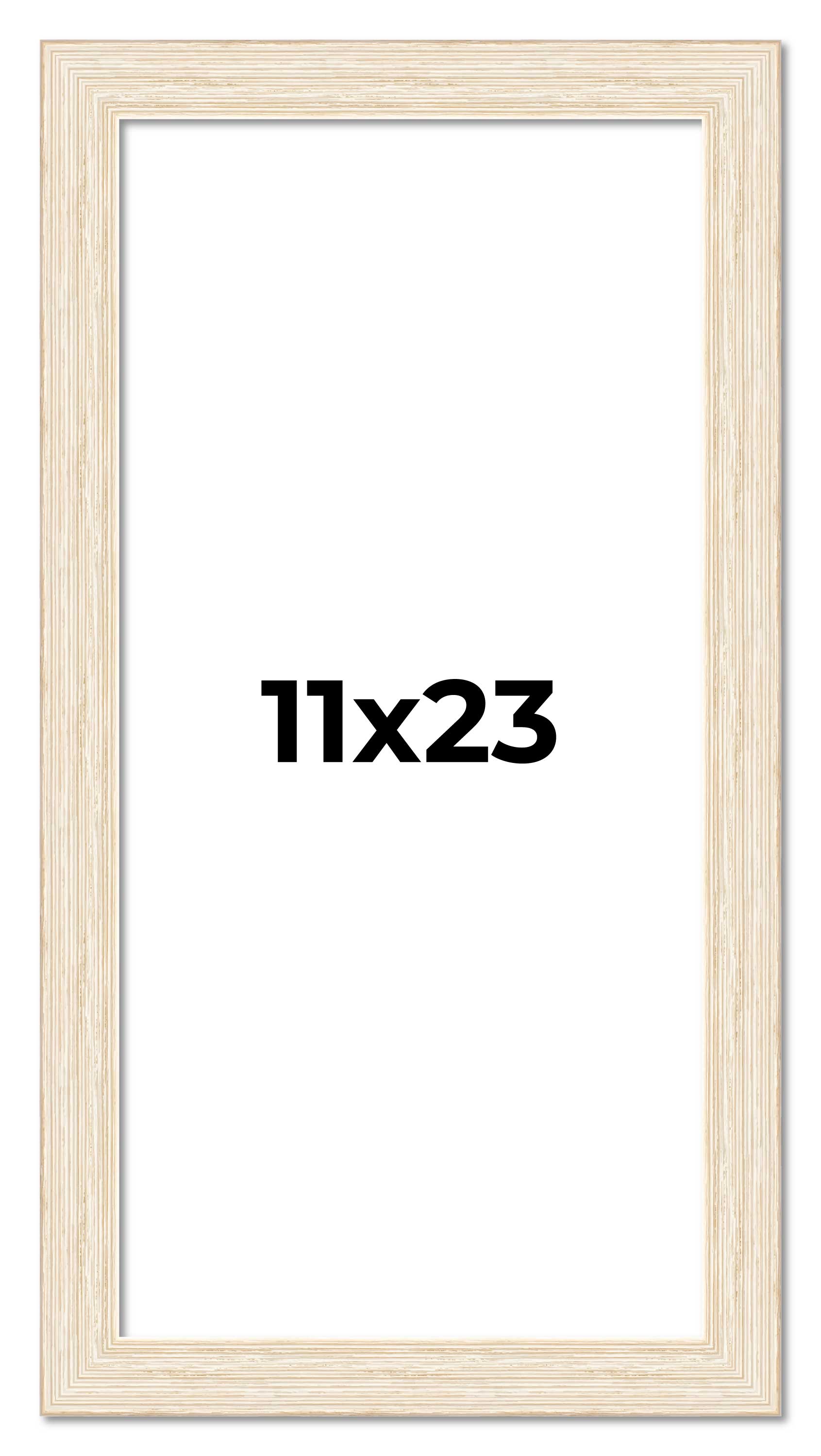11x23 Frame White Real Wood Picture Frame Width 1.5 inches | Interior Frame Dept main product image
