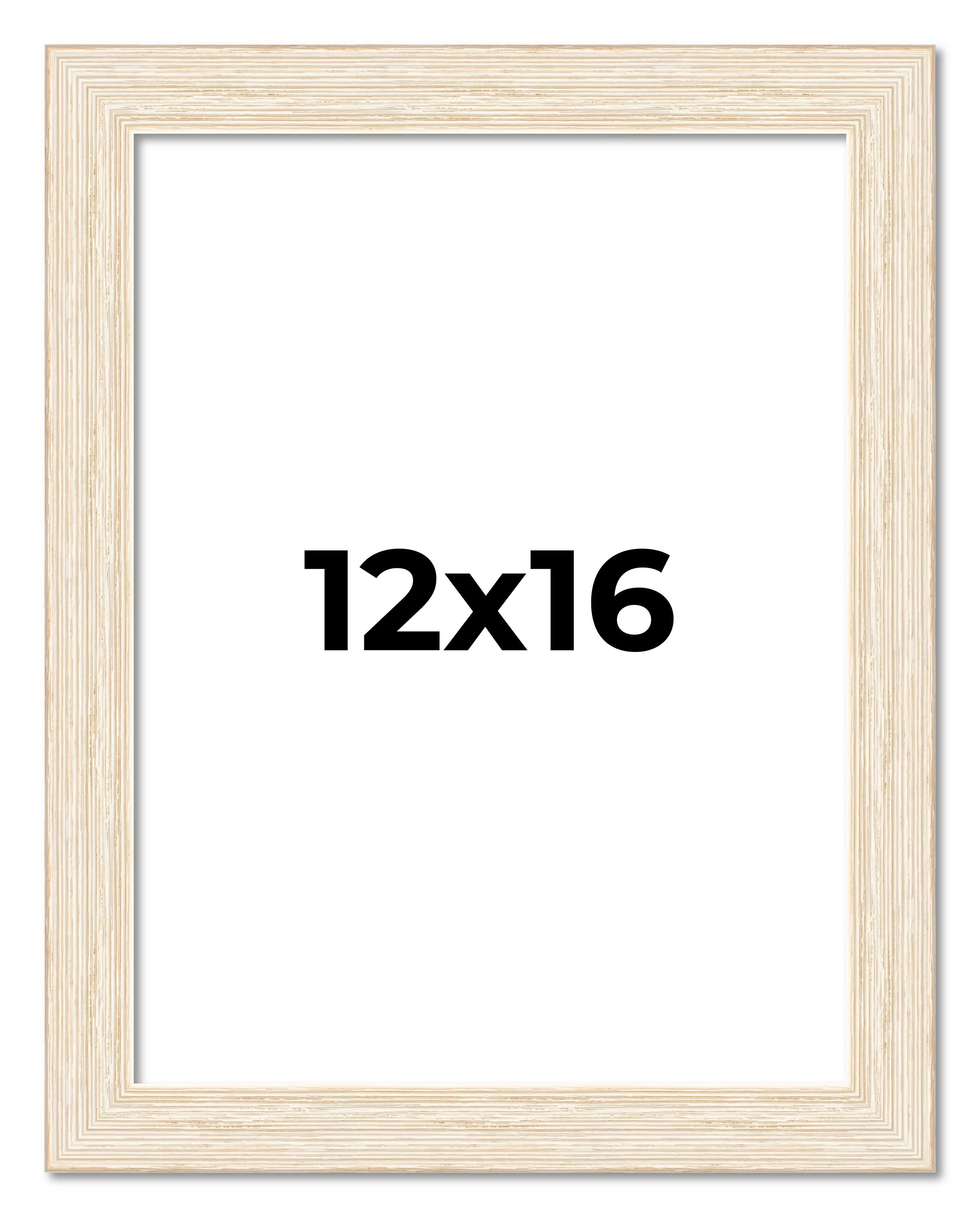 12x16 Frame White Real Wood Picture Frame Width 1.5 inches | Interior Frame Dept main product image
