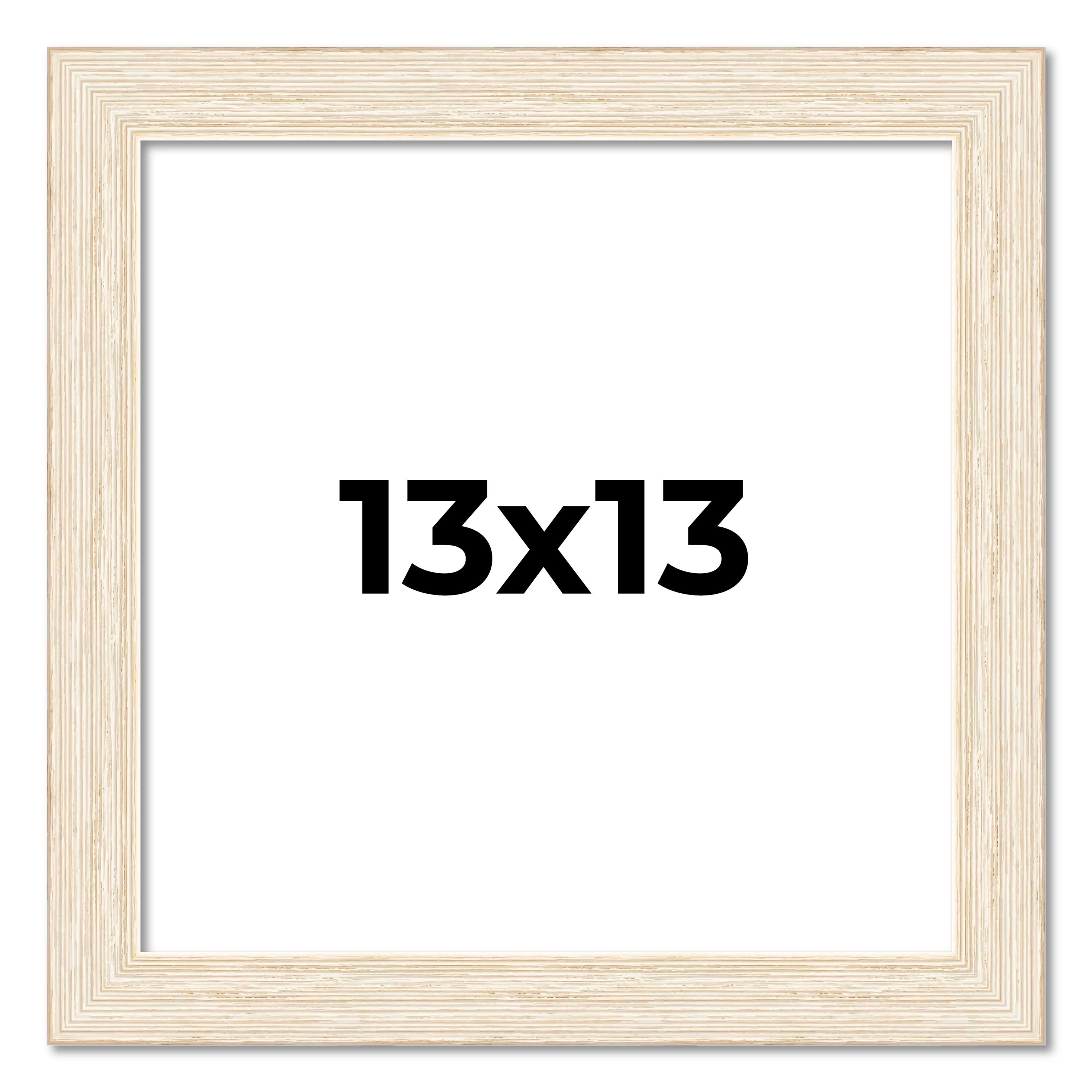 13x13 Frame White Real Wood Picture Frame Width 1.5 inches | Interior Frame Dept main product image