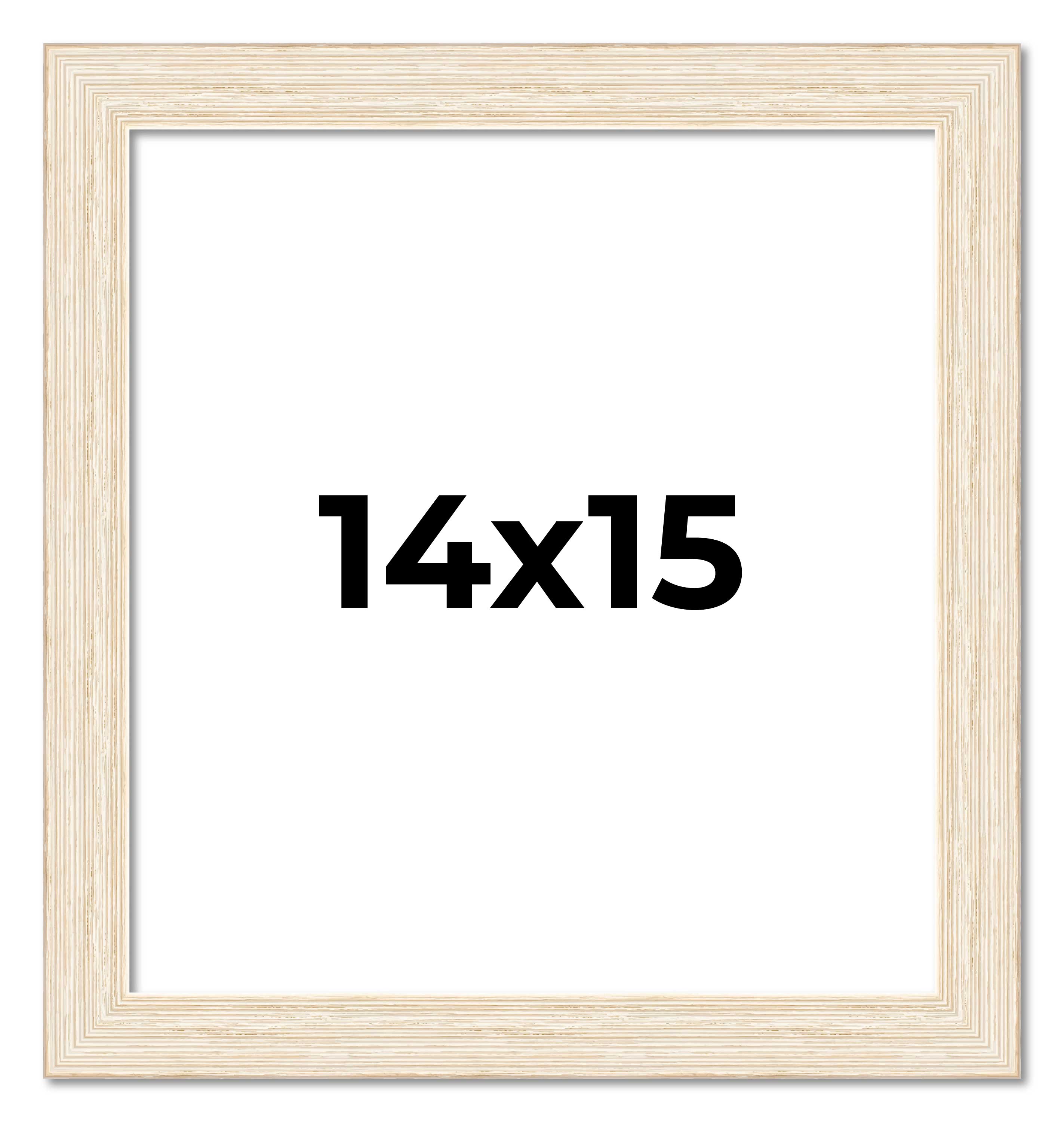 14x15 Frame White Real Wood Picture Frame Width 1.5 inches | Interior Frame Dept main product image