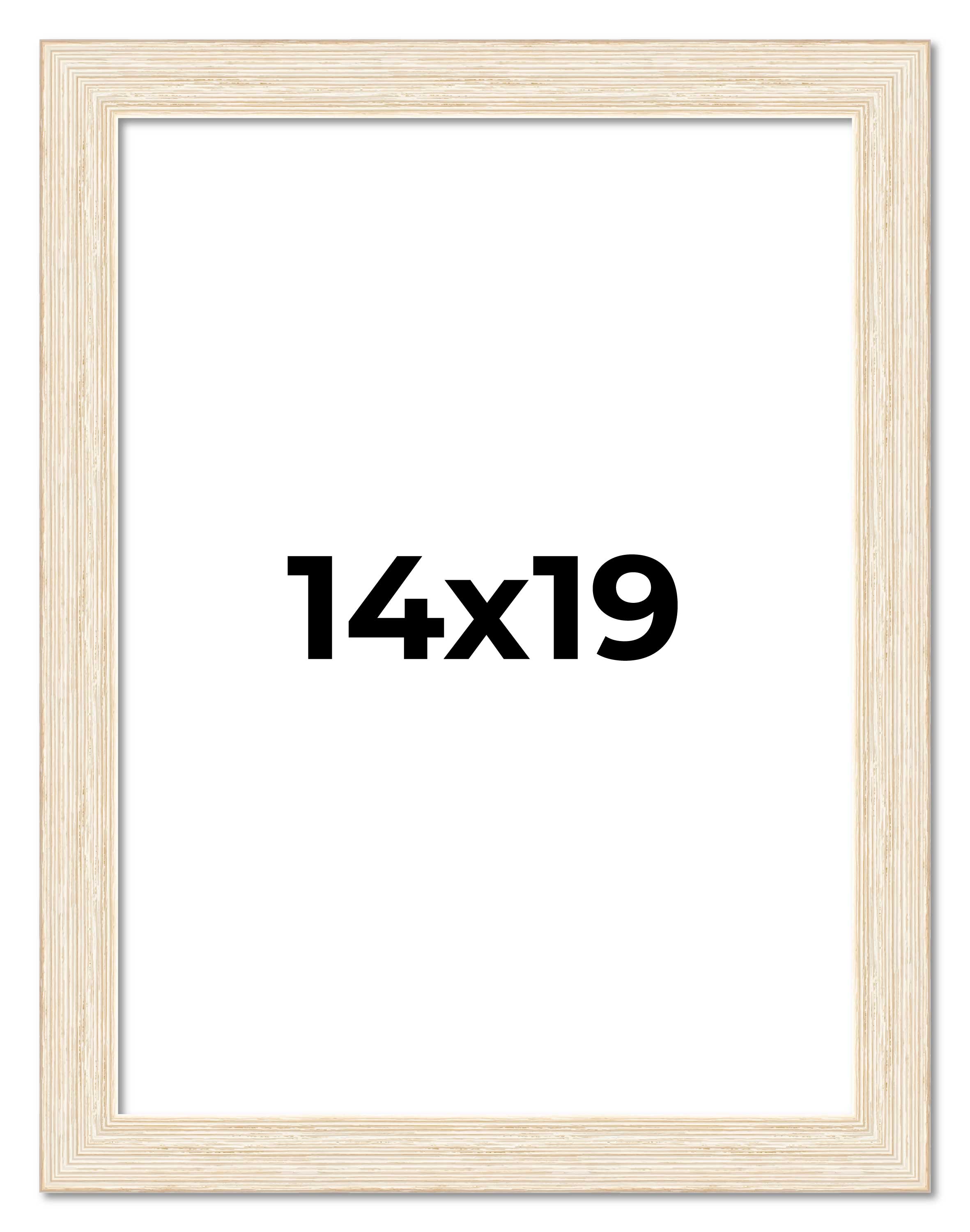 14x19 Frame White Real Wood Picture Frame Width 1.5 inches | Interior Frame Dept main product image