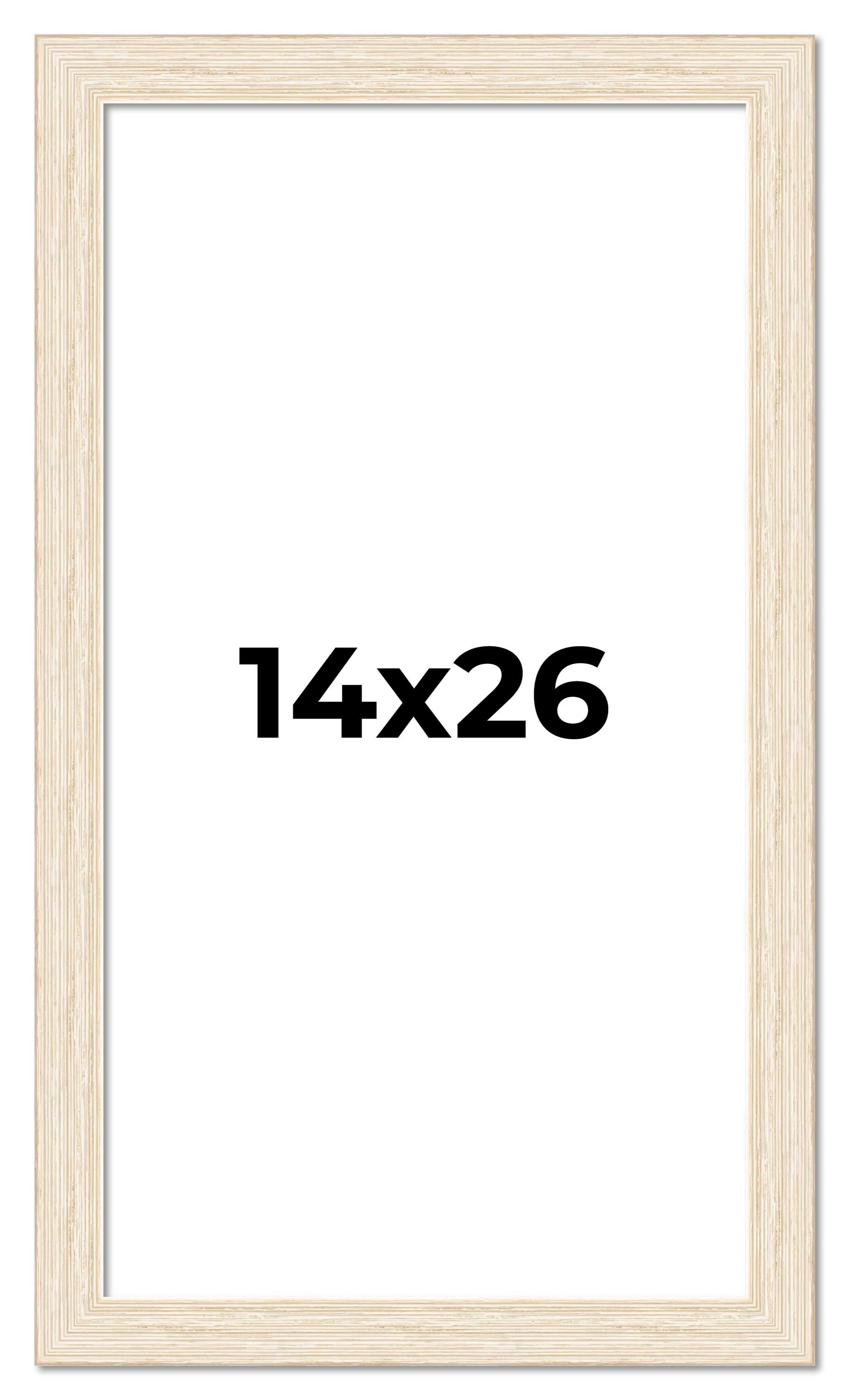 14x26 Frame White Real Wood Picture Frame Width 1.5 inches | Interior Frame Dept main product image