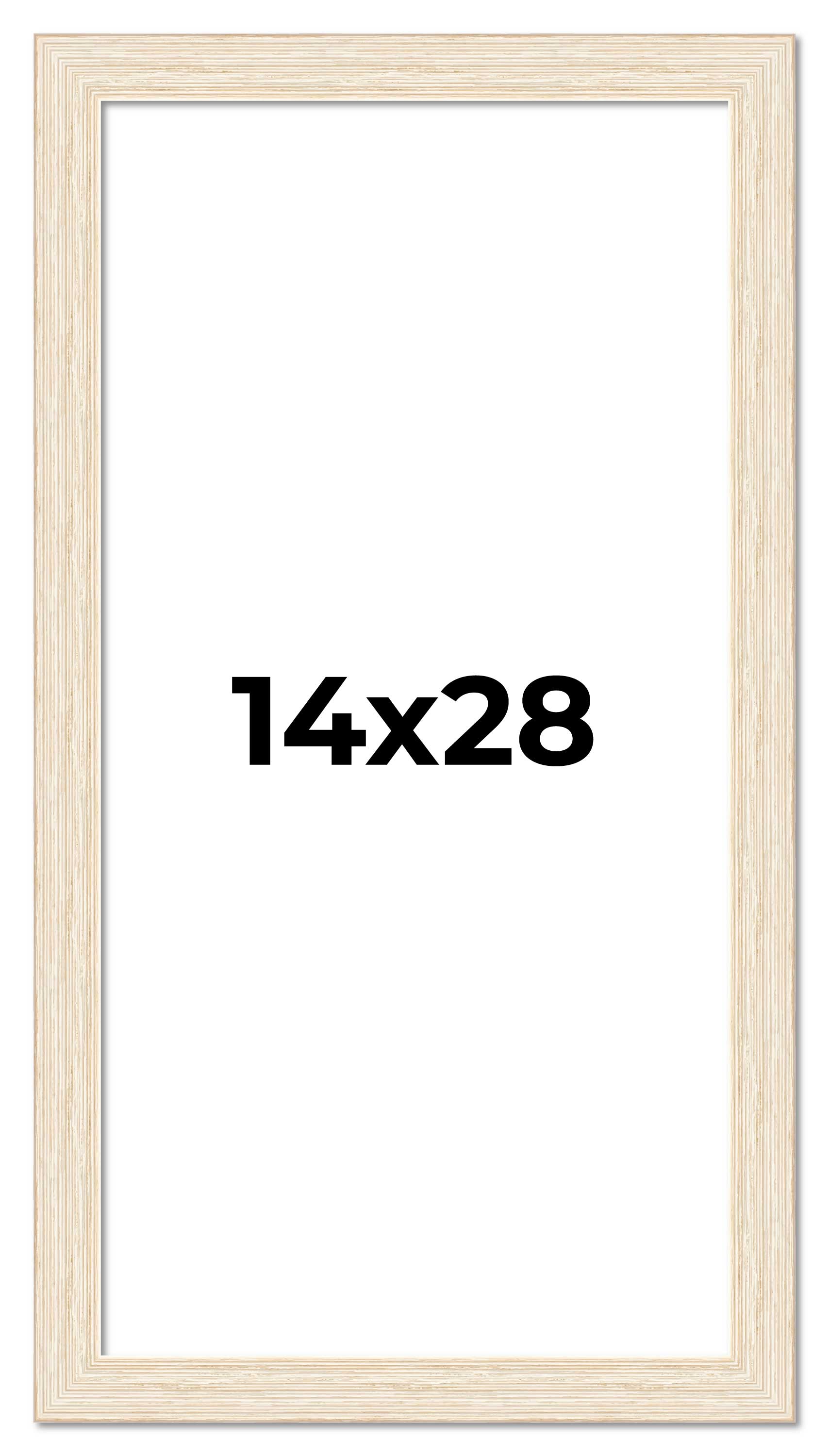14x28 Frame White Real Wood Picture Frame Width 1.5 inches | Interior ...