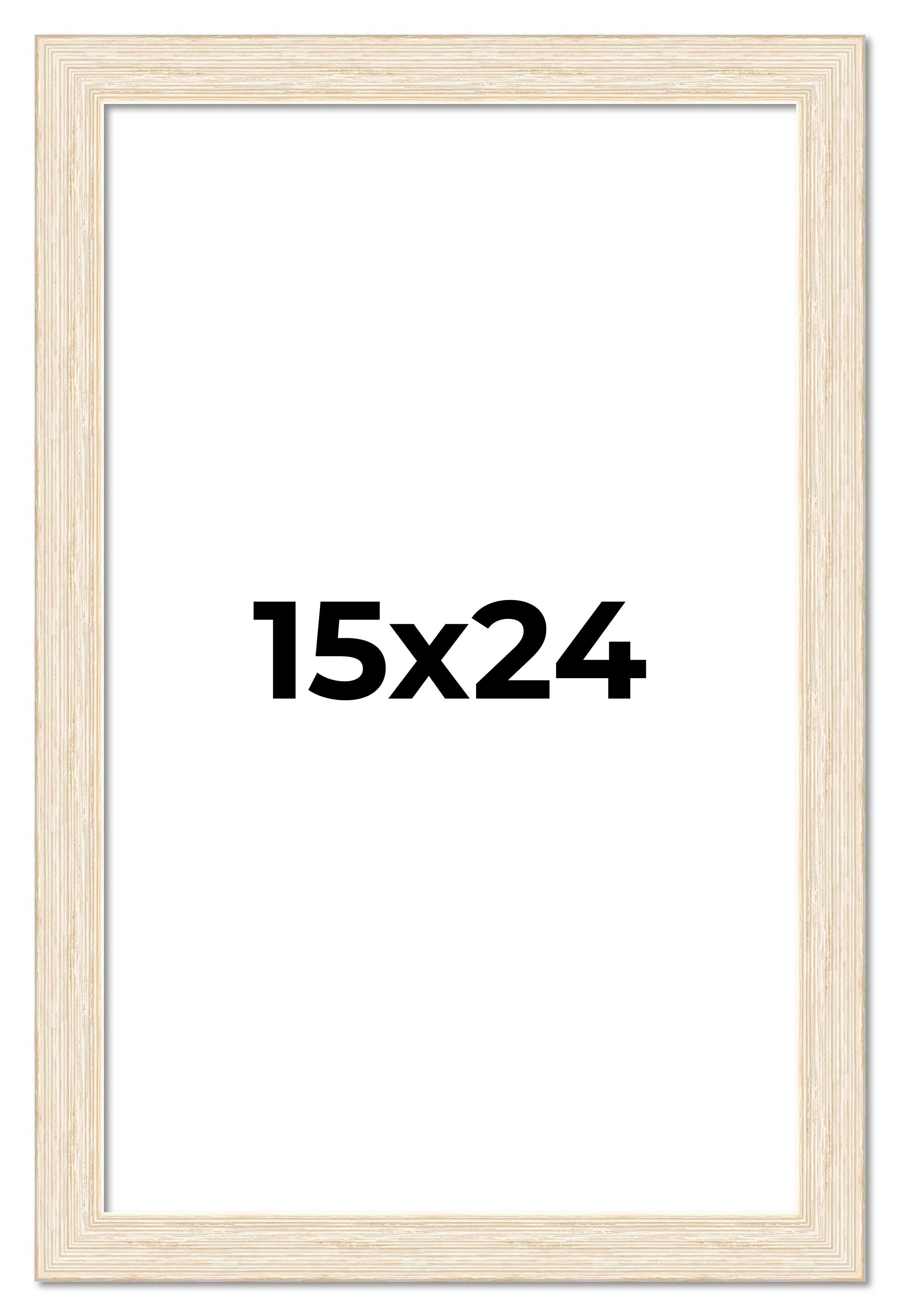 15x24 Frame White Real Wood Picture Frame Width 1.5 inches | Interior Frame Dept main product image