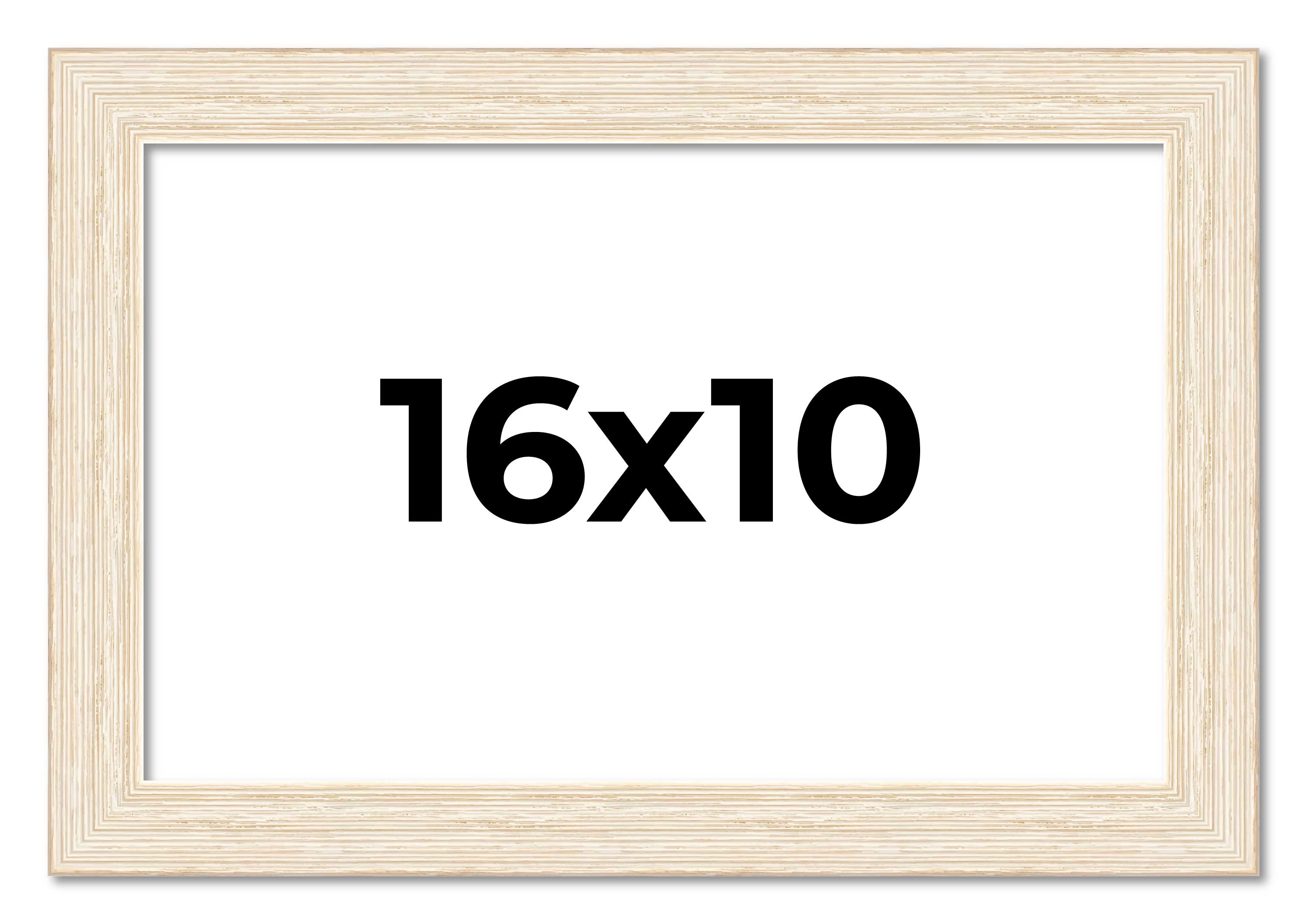 16x10 Frame White Real Wood Picture Frame Width 1.5 inches | Interior Frame Dept main product image