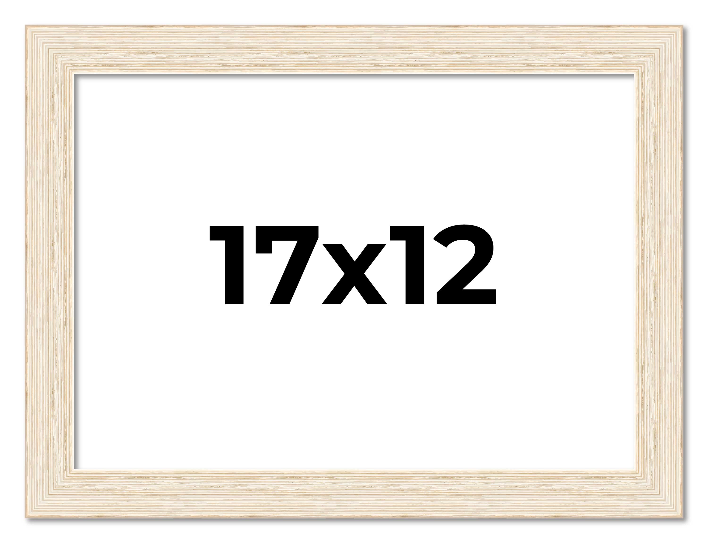 17x12 Frame White Real Wood Picture Frame Width 1.5 inches | Interior Frame Dept main product image