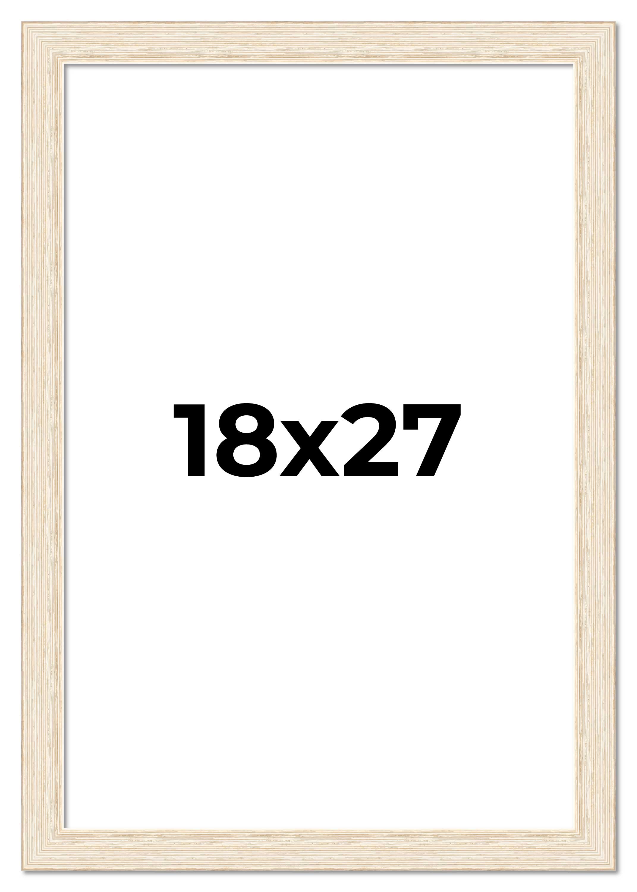 18x27 Frame White Real Wood Picture Frame Width 1.5 inches | Interior Frame Dept main product image