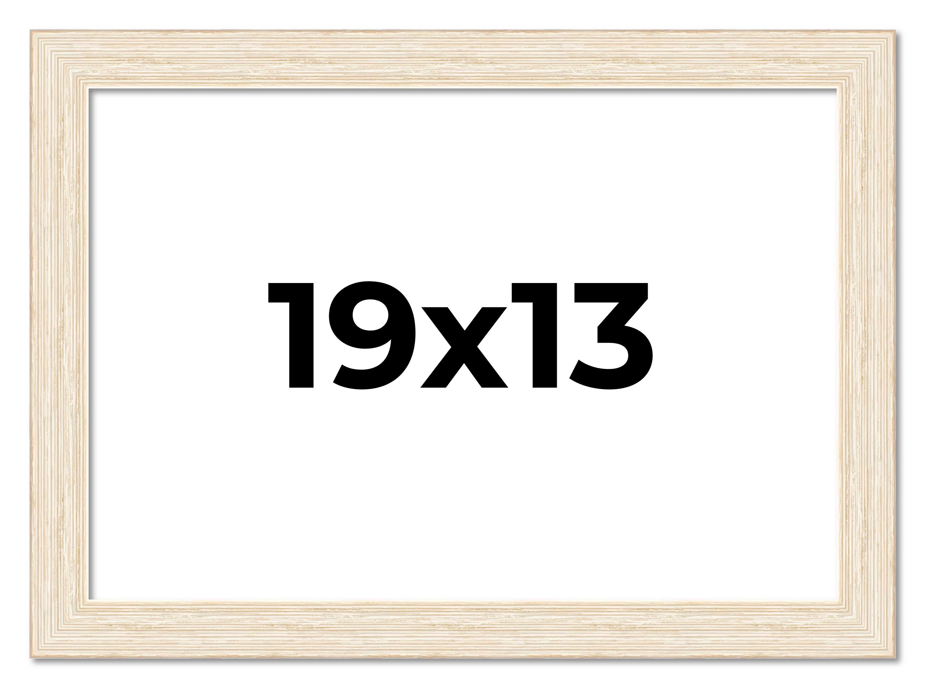 19x13 Frame White Real Wood Picture Frame Width 1.5 inches | Interior Frame Dept main product image