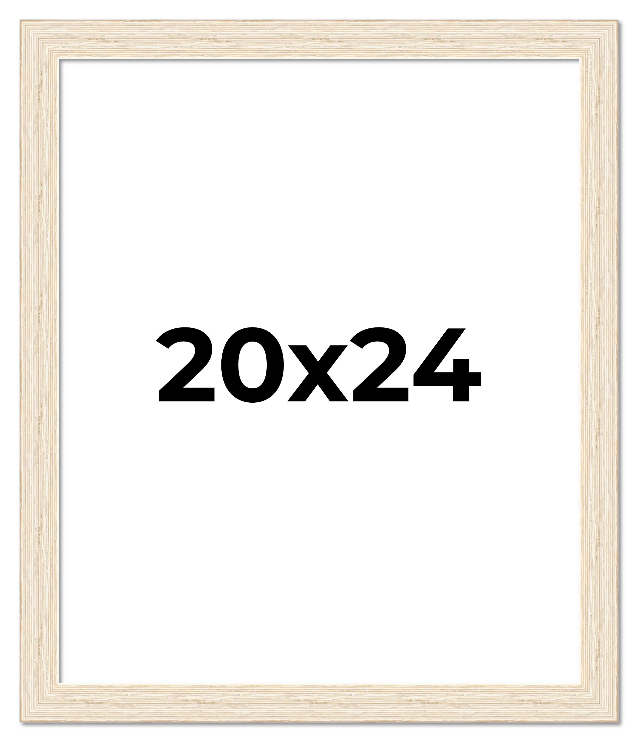 20x24 Frame White Real Wood Picture Frame Width 1.5 inches | Interior ...