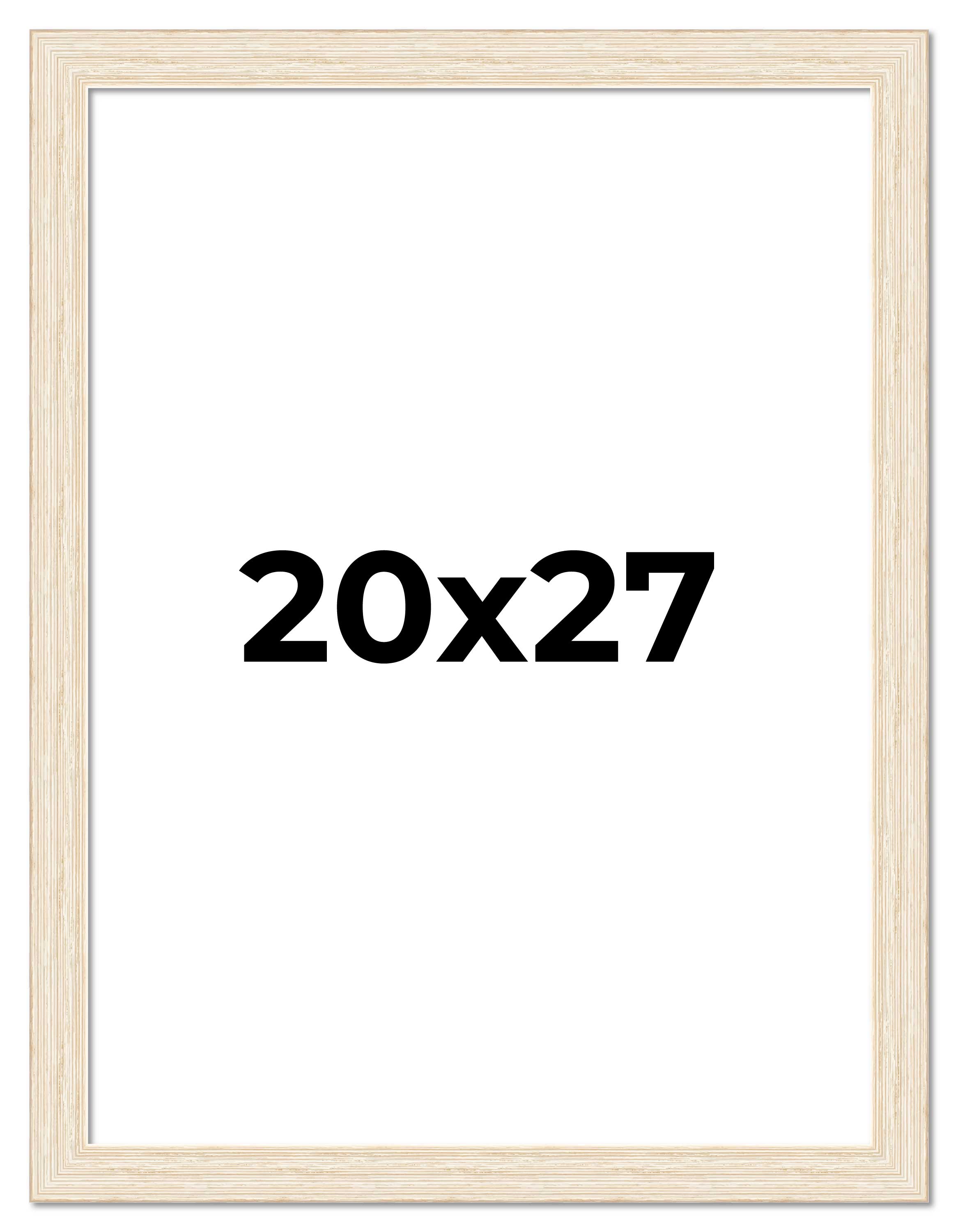 20x27 Frame White Real Wood Picture Frame Width 1.5 inches | Interior Frame Dept main product image