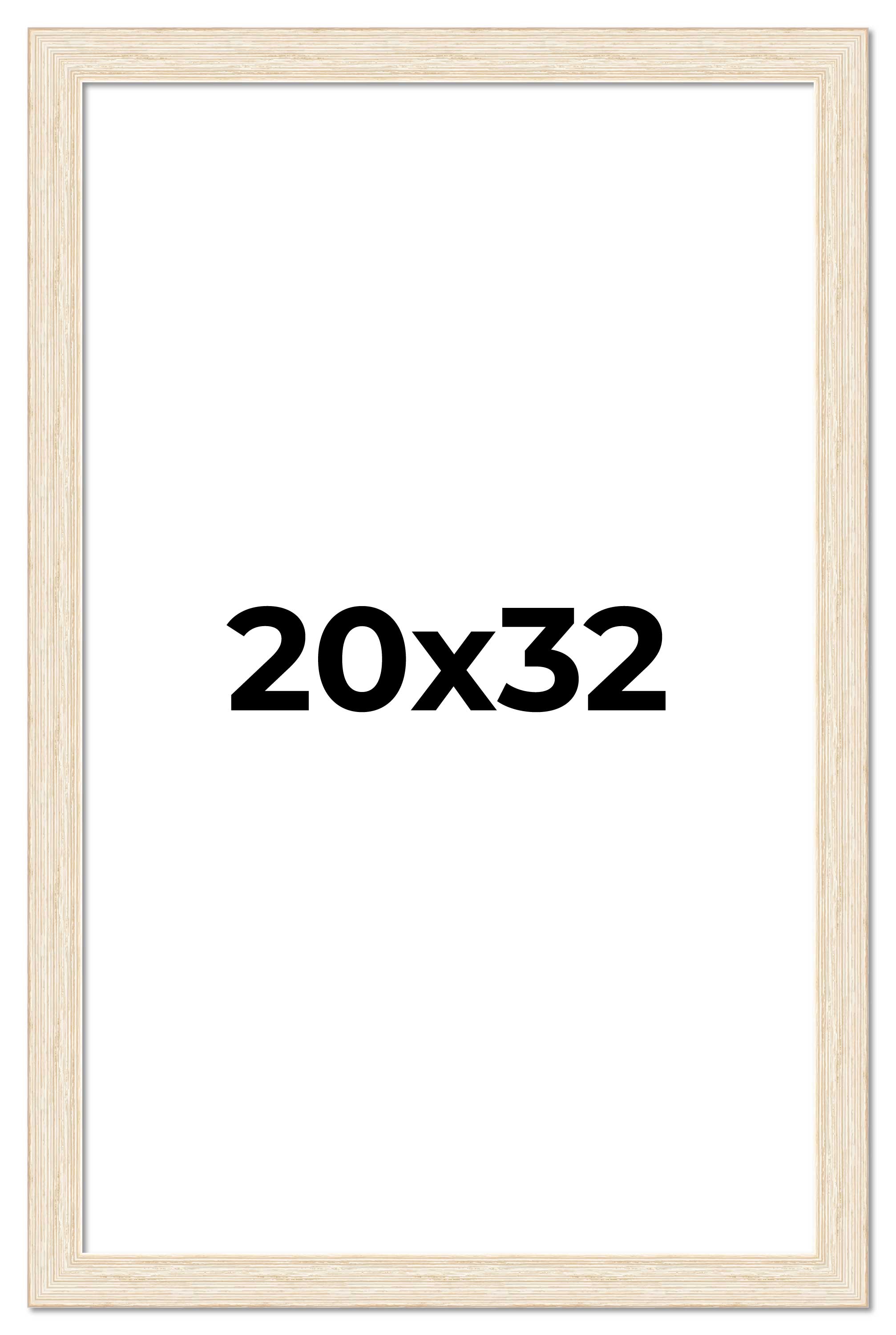 20x32 Frame White Real Wood Picture Frame Width 1.5 inches | Interior Frame Dept main product image