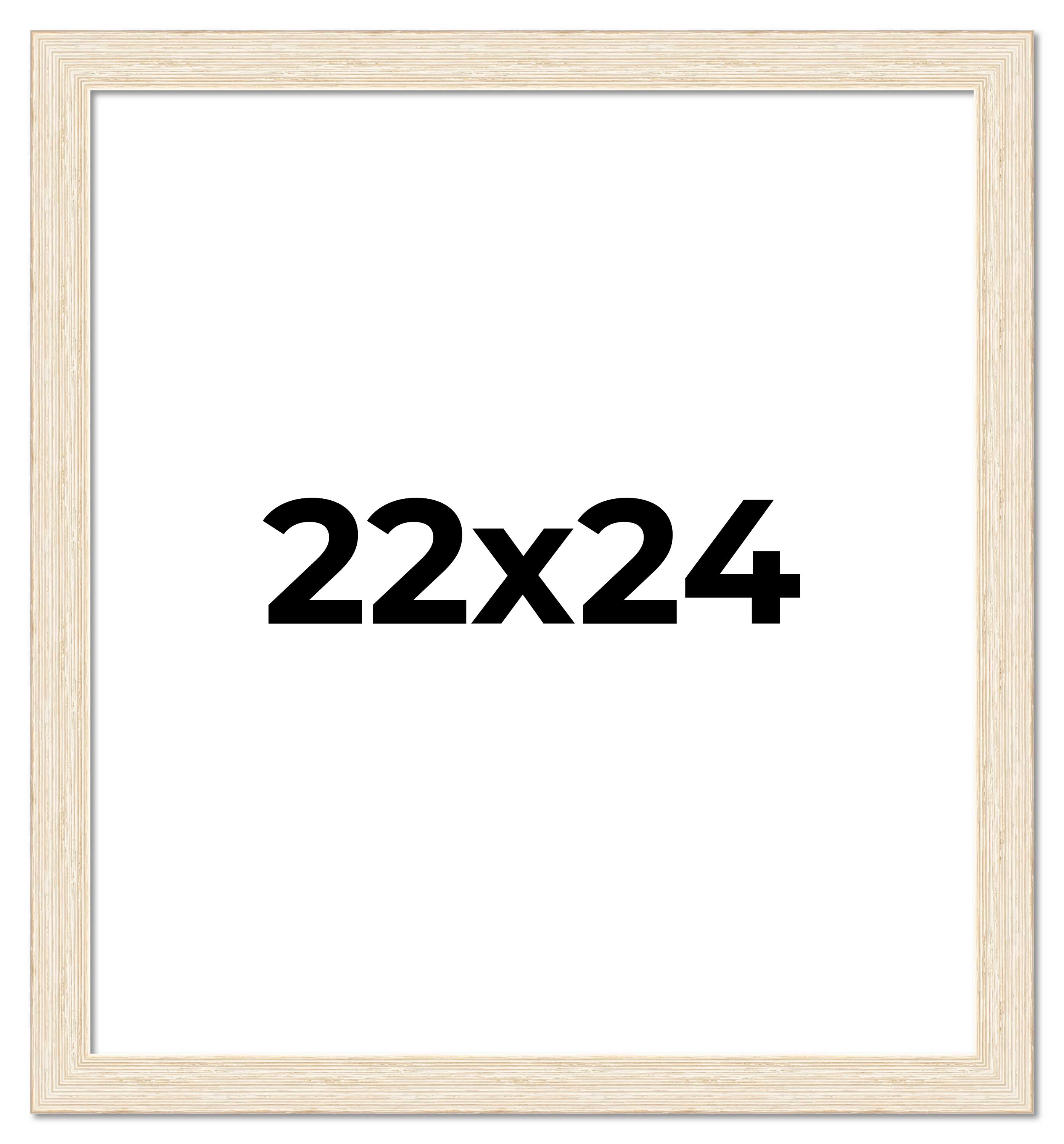 22x24 Frame White Real Wood Picture Frame Width 1.5 inches | Interior Frame Dept main product image