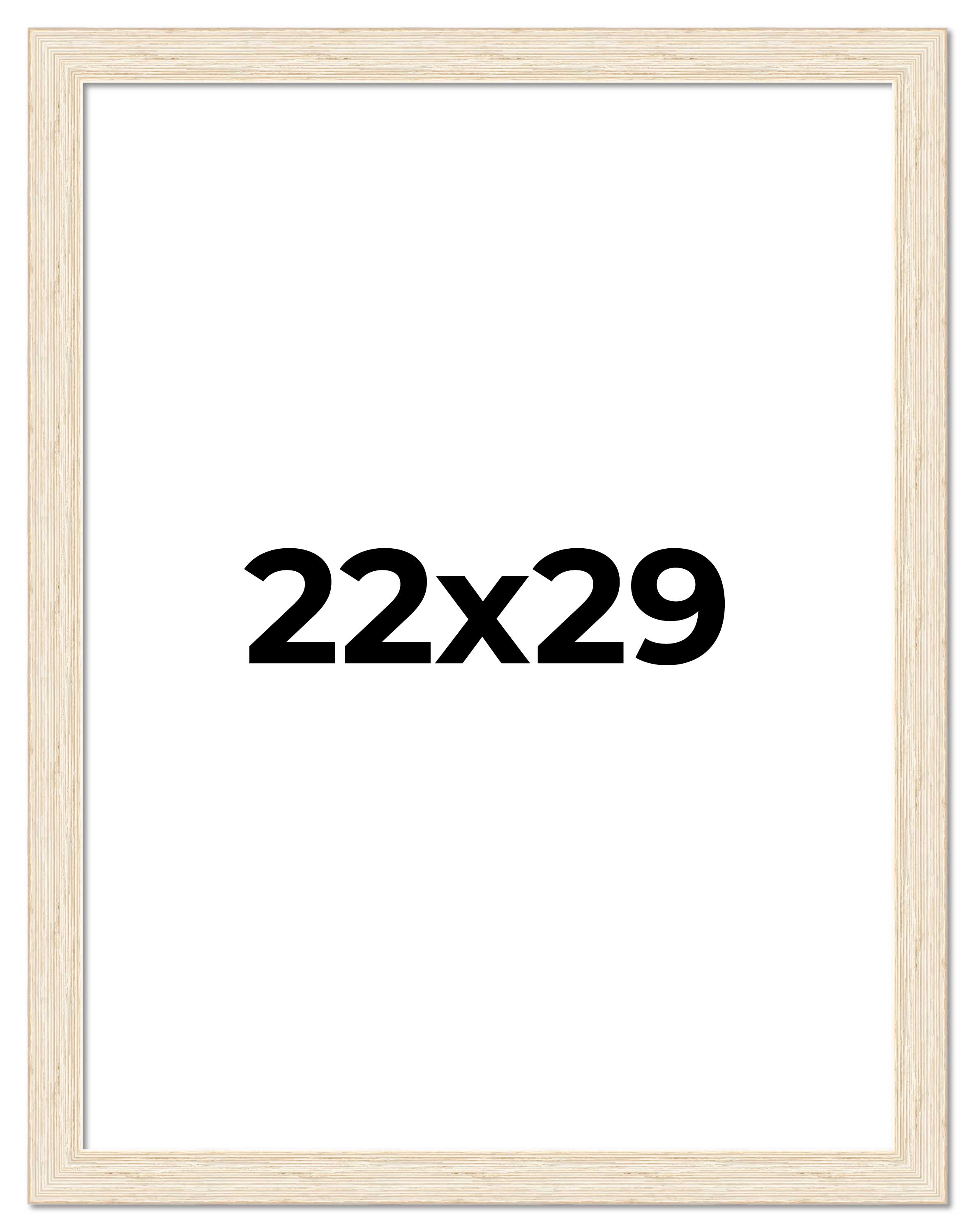 22x29 Rahmen weiß Echtholz Bilderrahmen Breite 1,5 cm | Innenrahmen Abt. - Bild 1 von 9
