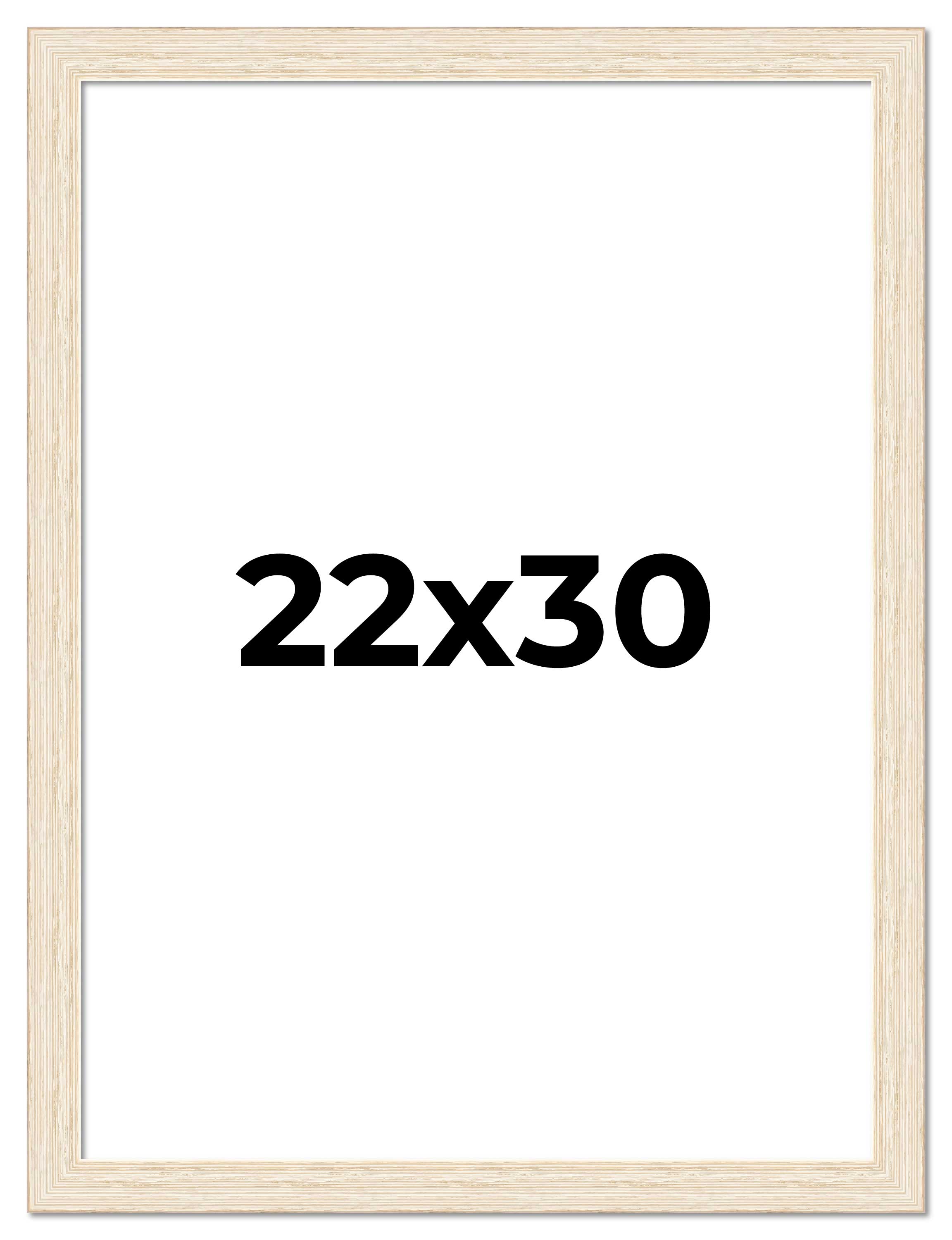 22x30 Frame White Real Wood Picture Frame Width 1.5 inches | Interior Frame Dept main product image