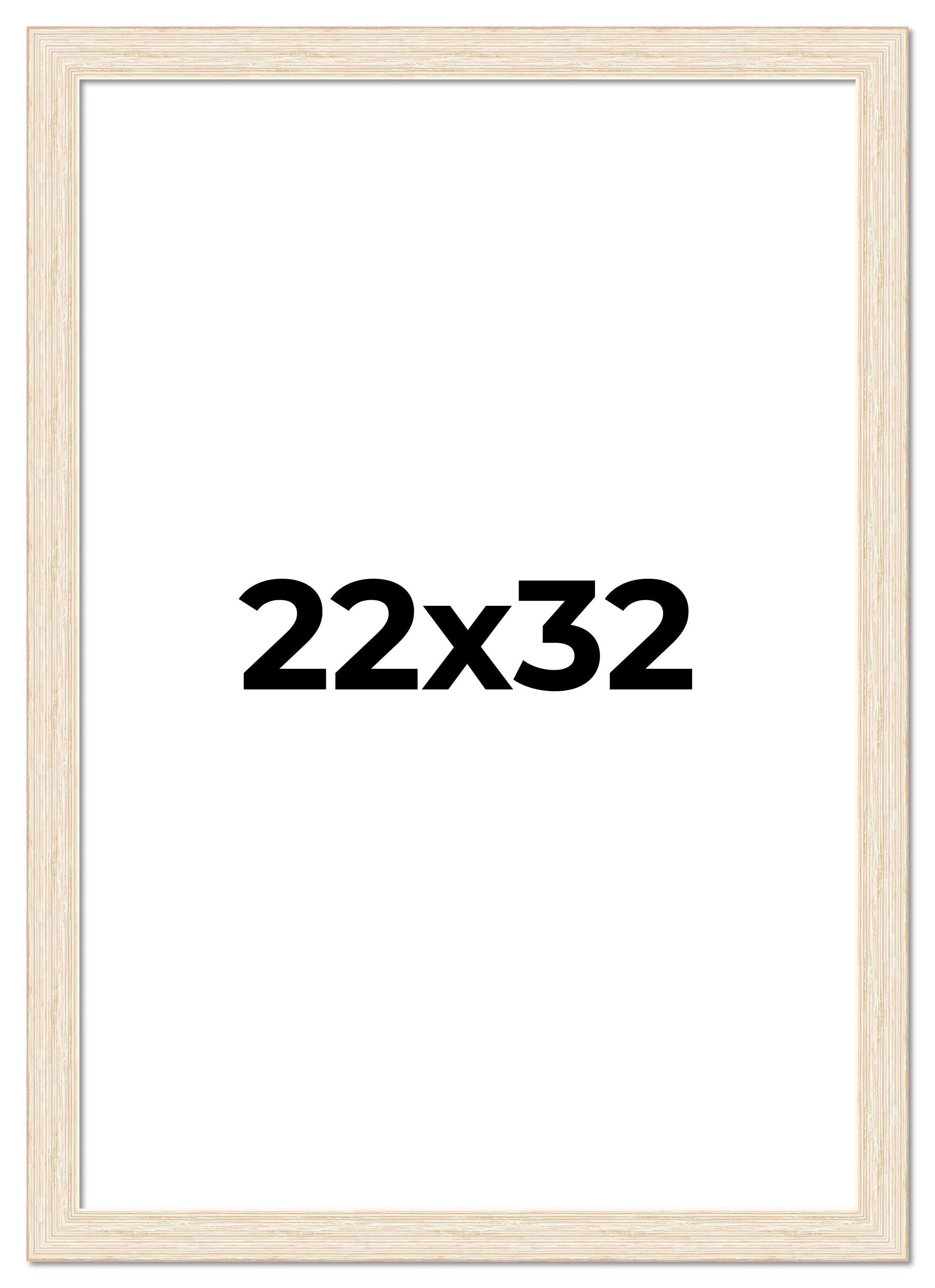 22x32 Frame White Real Wood Picture Frame Width 1.5 inches | Interior Frame Dept main product image