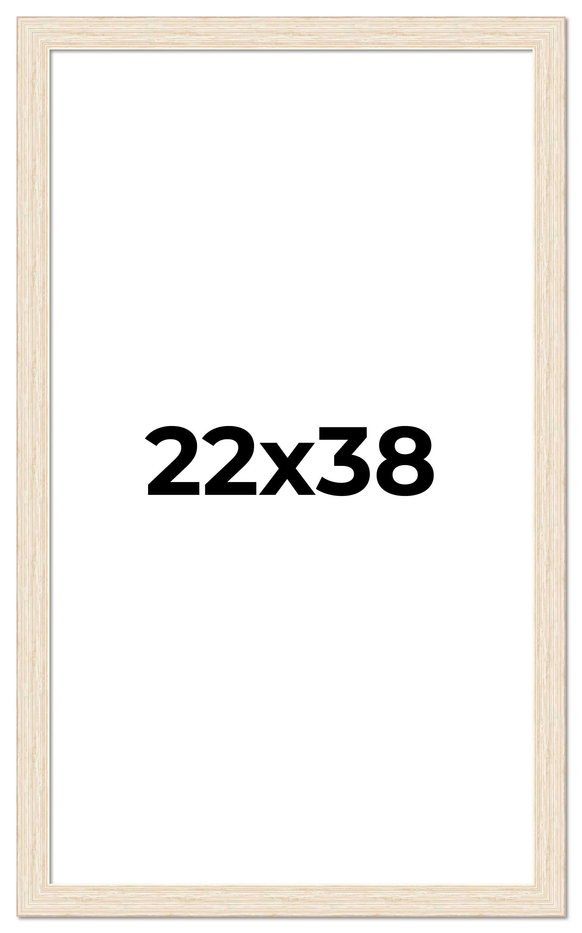 22x38 Frame White Barnwood Picture Frame Photo Frame UV Acrylic, Acid Free - Bild 1 von 9