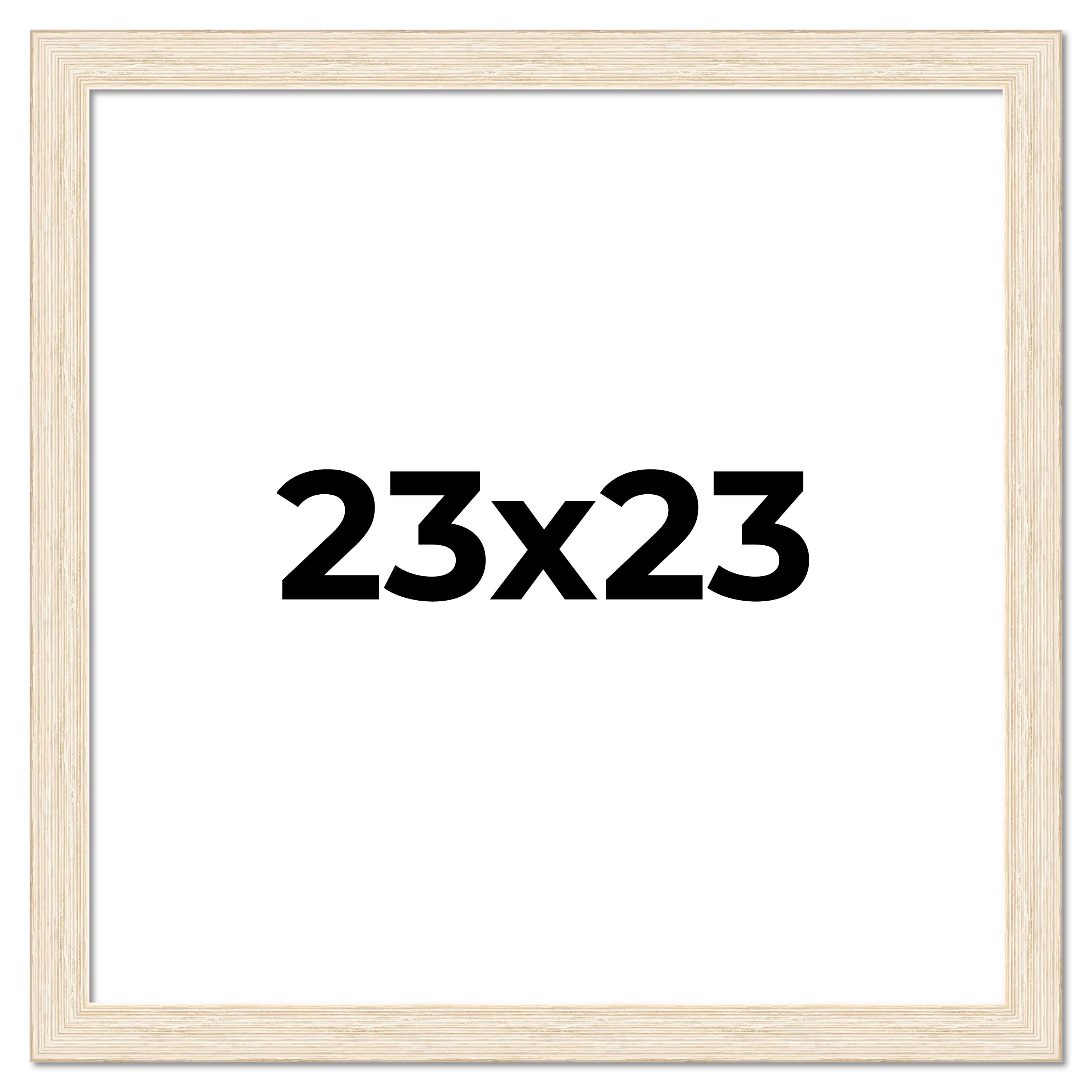 23x23 Frame White Real Wood Picture Frame Width 1.5 inches | Interior Frame Dept main product image