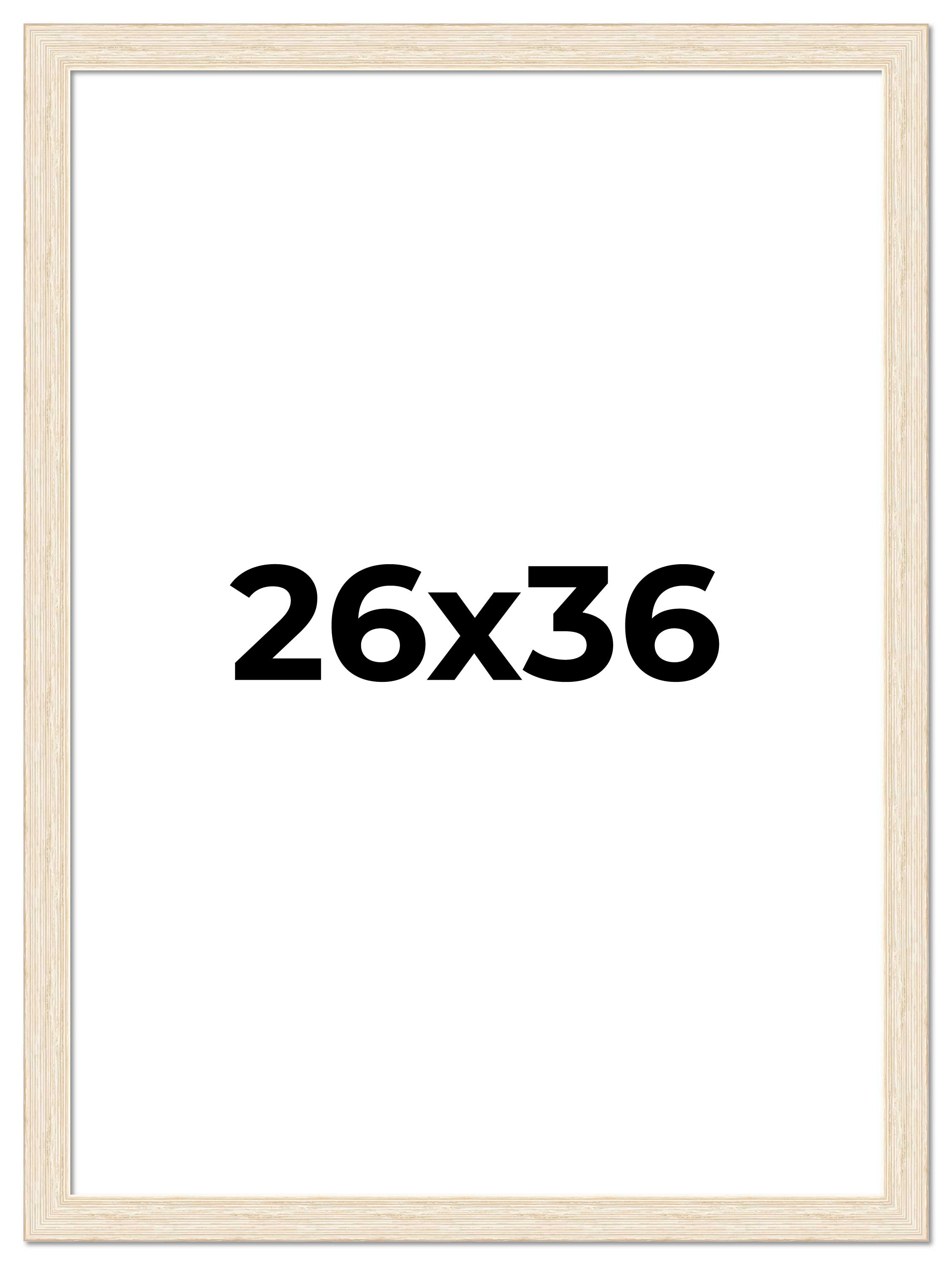 26x36 Frame White Real Wood Picture Frame Width 1.5 inches | Interior Frame Dept main product image