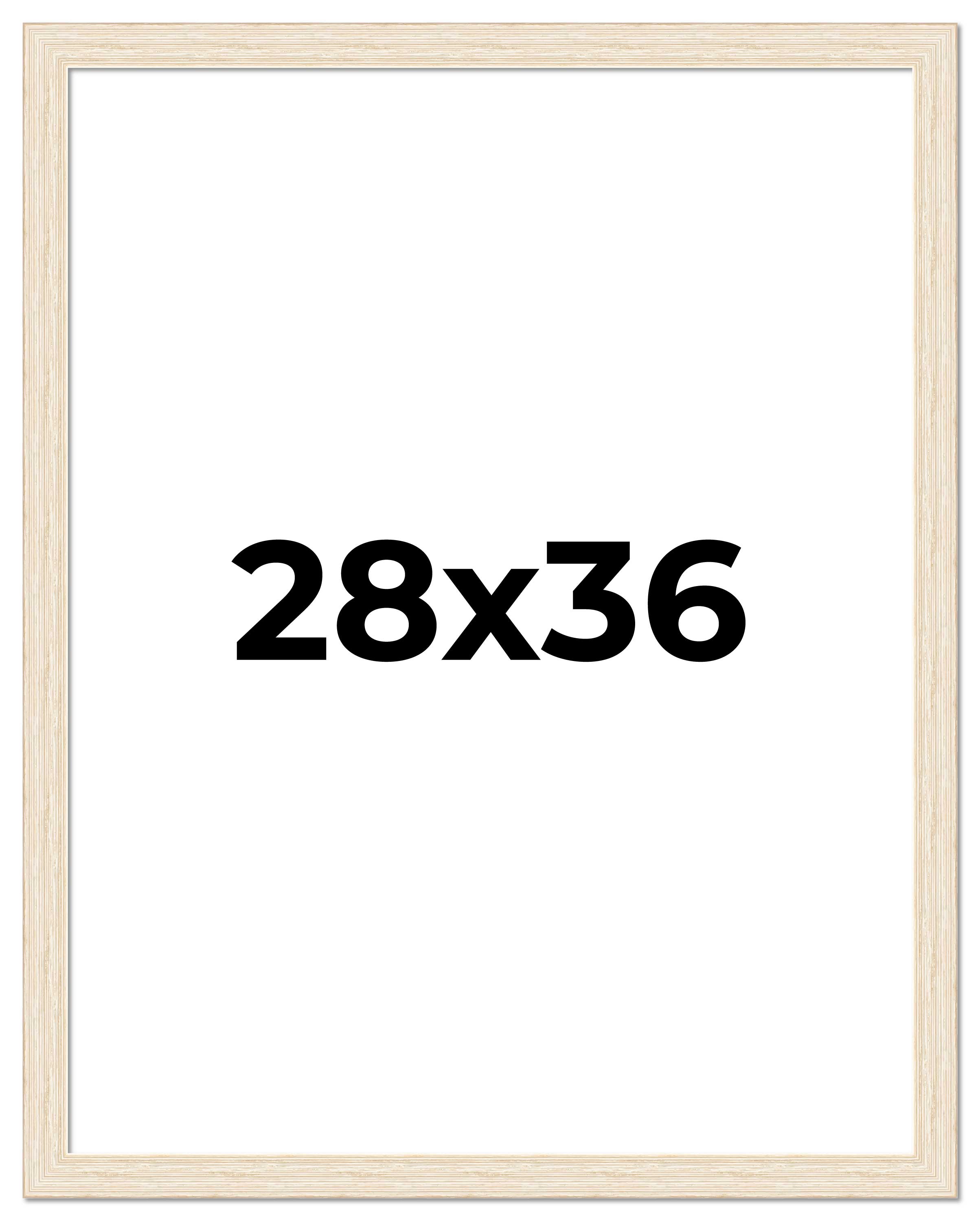 28x36 Frame White Real Wood Picture Frame Width 1.5 inches | Interior Frame Dept main product image