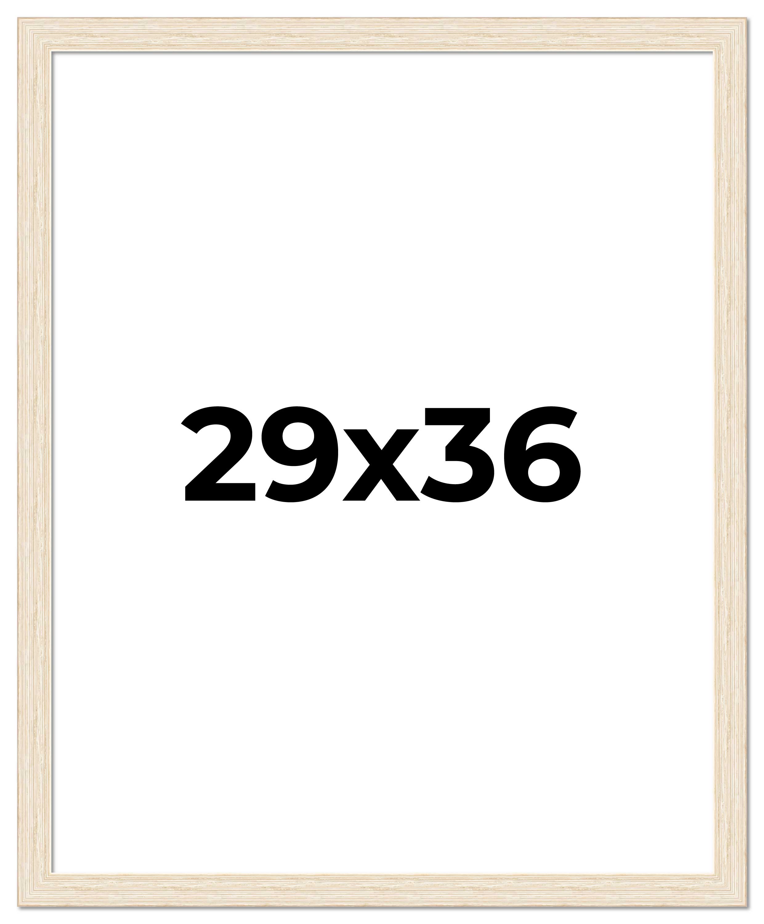 29x36 Frame White Real Wood Picture Frame Width 1.5 inches | Interior Frame Dept main product image