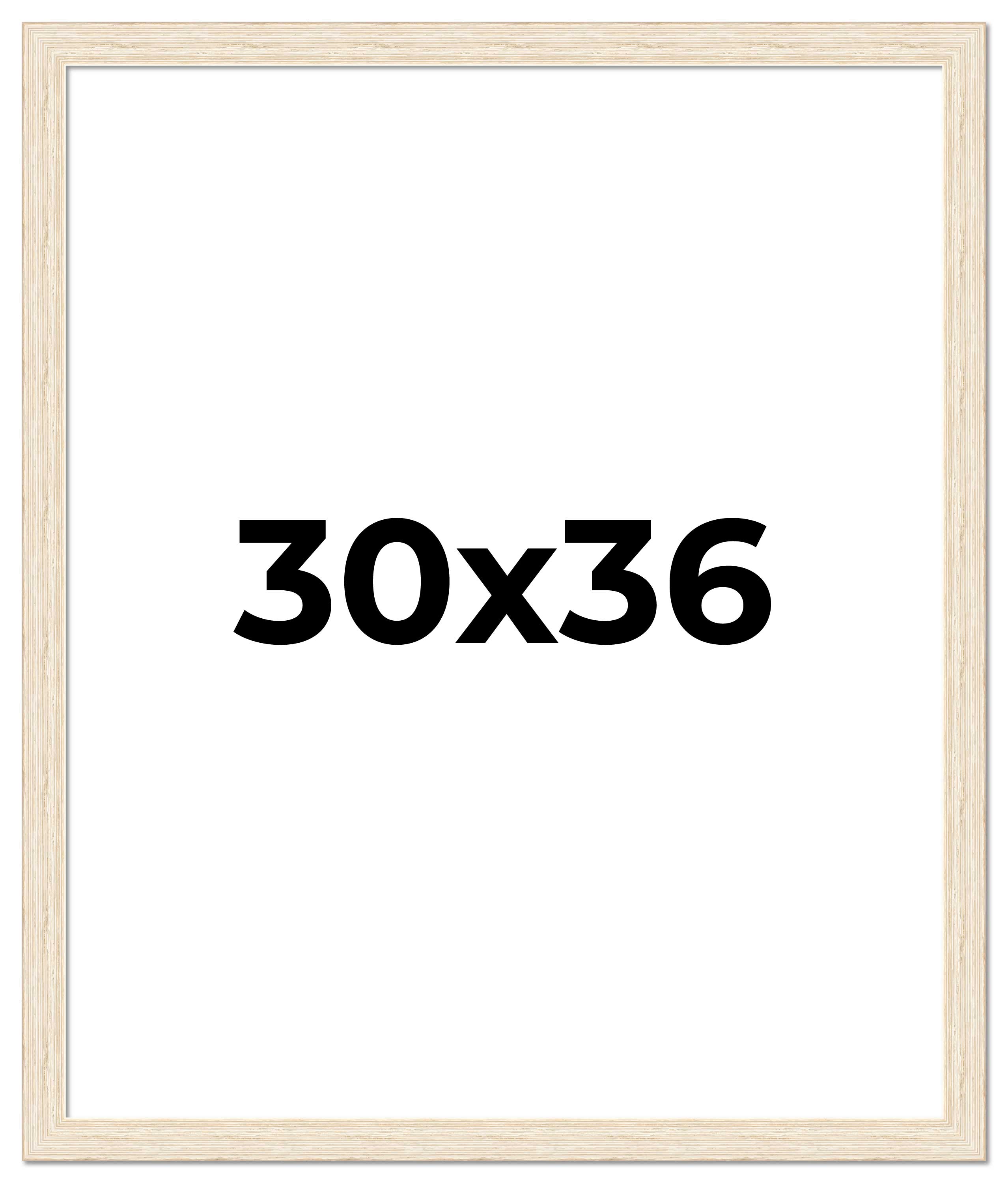 30x36 Frame White Barnwood Picture Frame Photo Frame UV Acrylic, Acid Free - Picture 1 of 9
