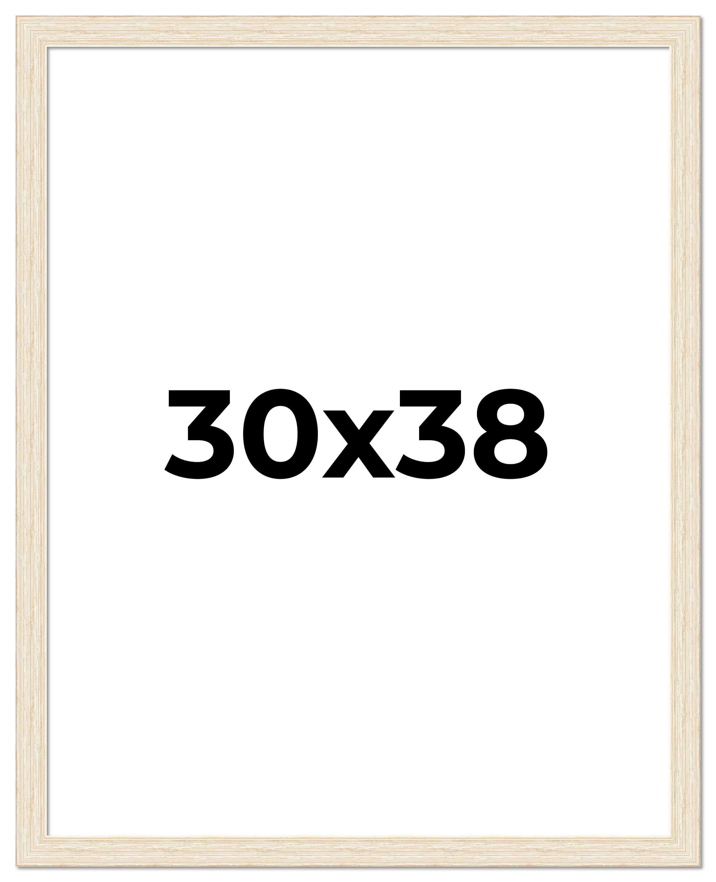30x38 Frame White Real Wood Picture Frame Width 1.5 inches | Interior Frame Dept main product image
