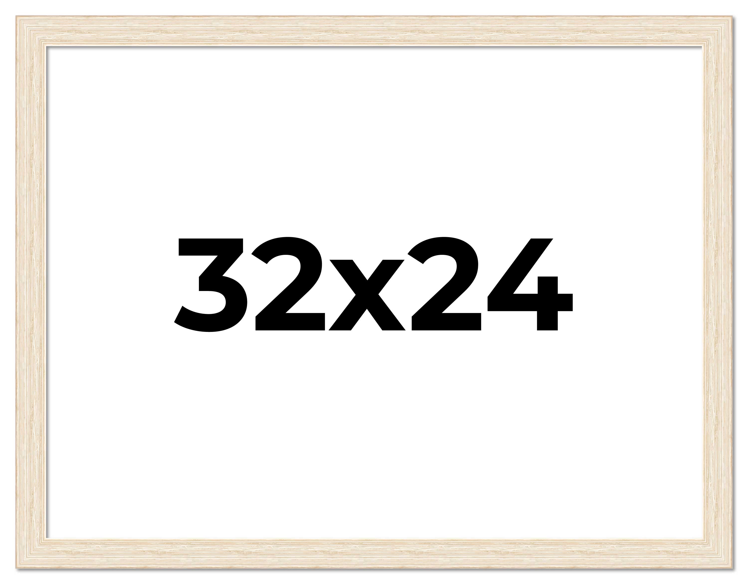 32x24 Frame White Real Wood Picture Frame Width 1.5 inches | Interior Frame Dept main product image