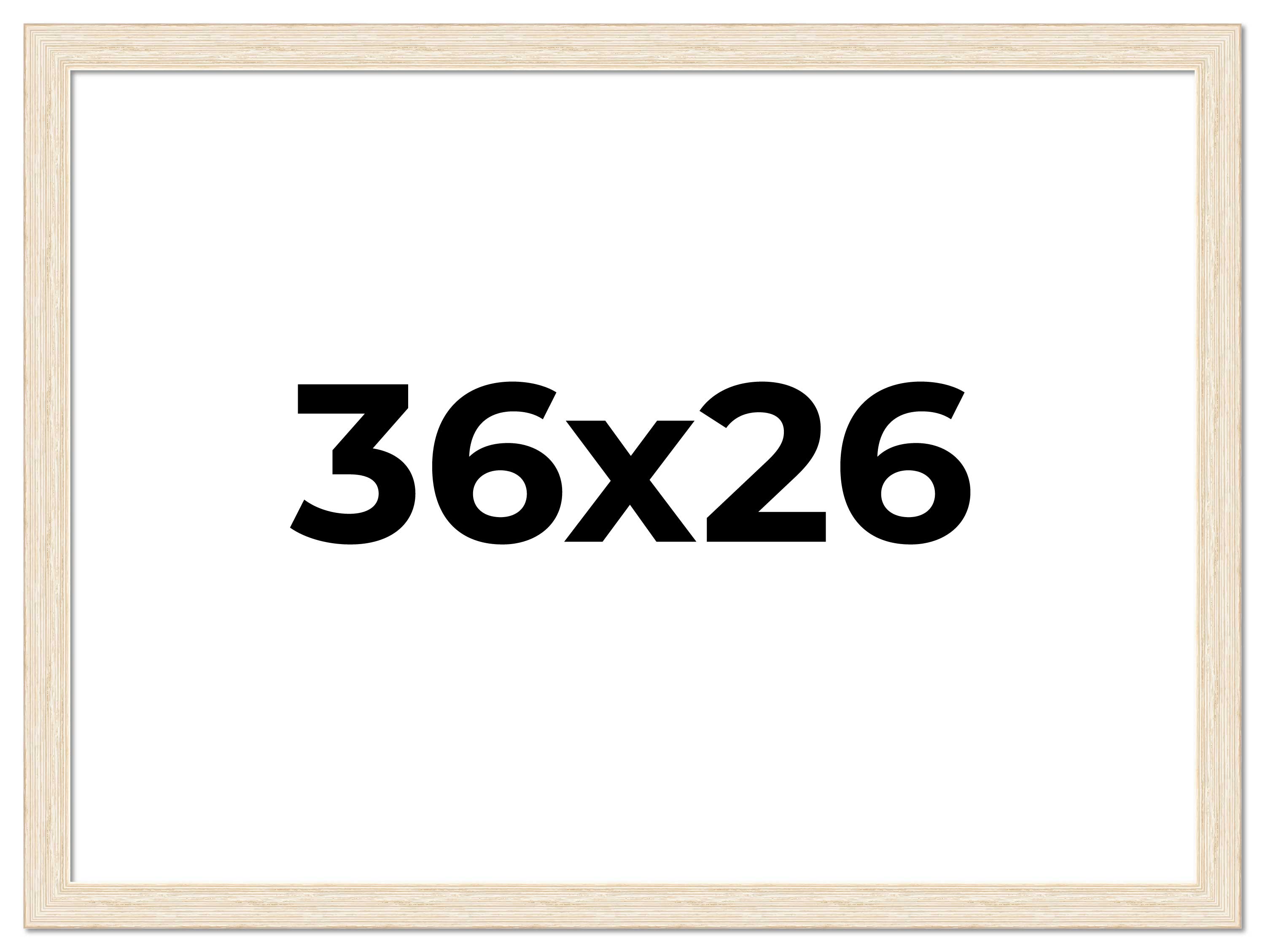 36x26 Frame White Real Wood Picture Frame Width 1.5 inches | Interior Frame Dept main product image