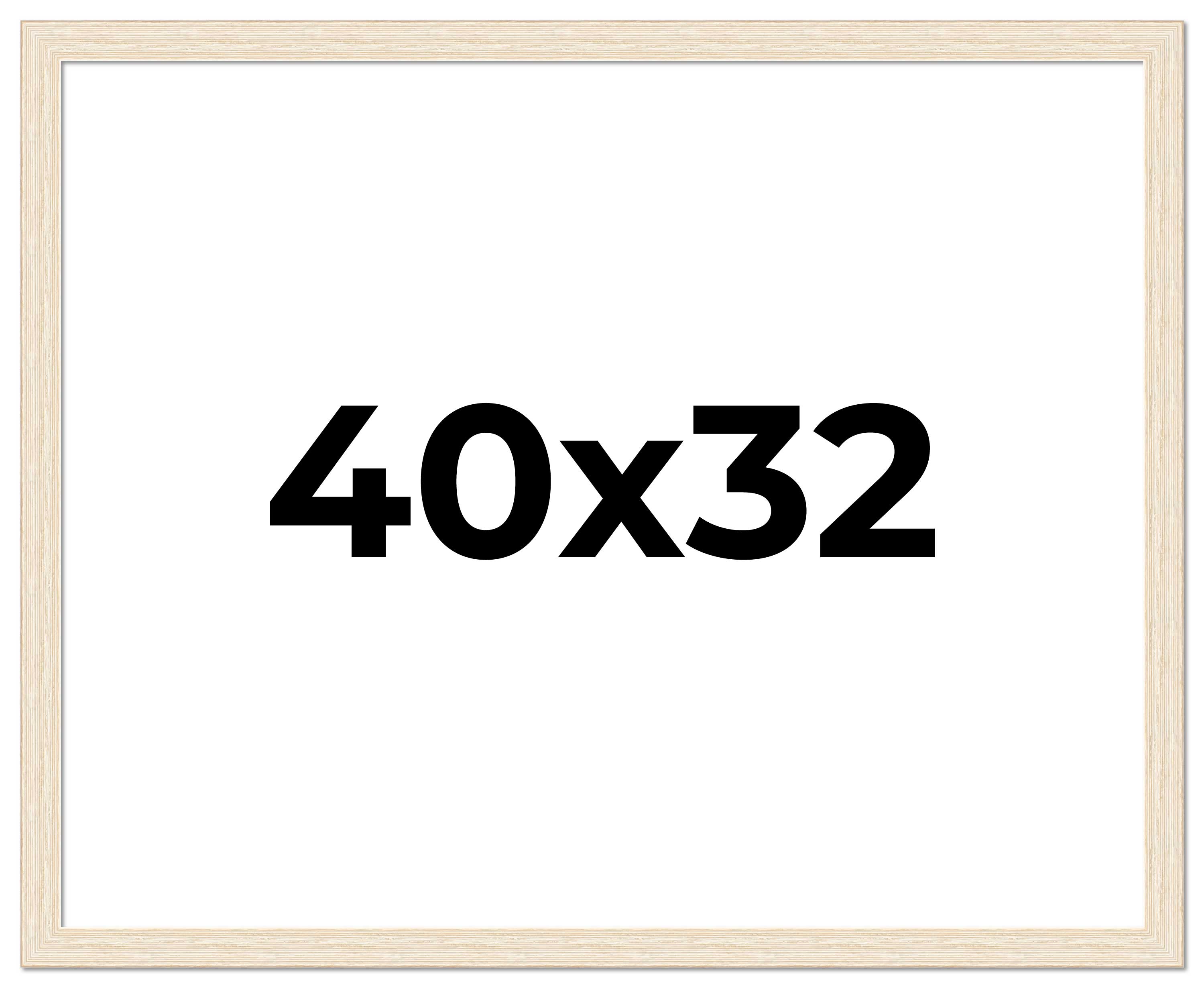 40x32 Frame White Barnwood Picture Frame Photo Frame UV Acrylic, Acid ...