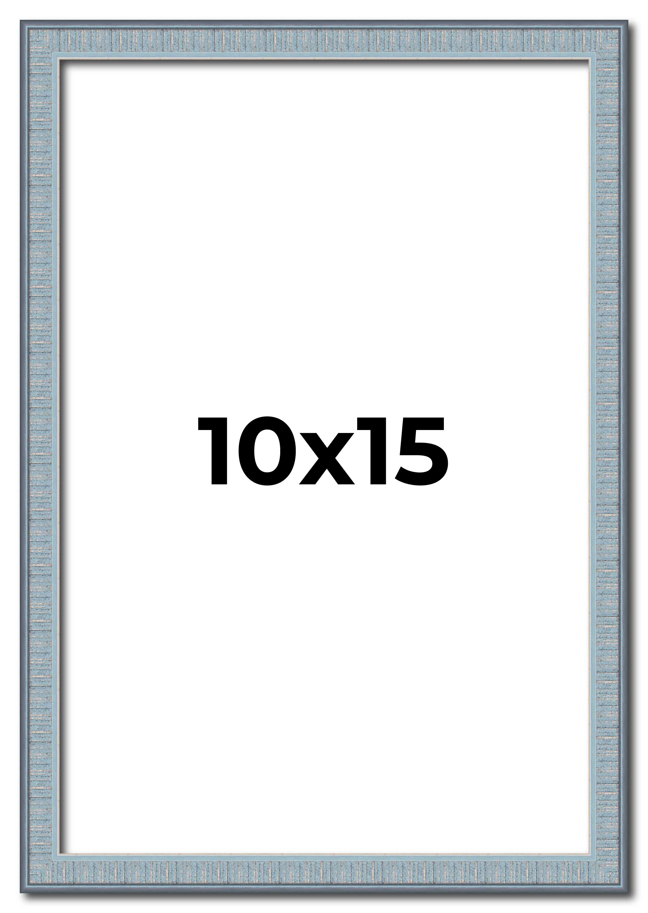 10×15 Frame Rustic Sky Blue Solid Wood Picture Frame | 0.75 Inch Moulding Width