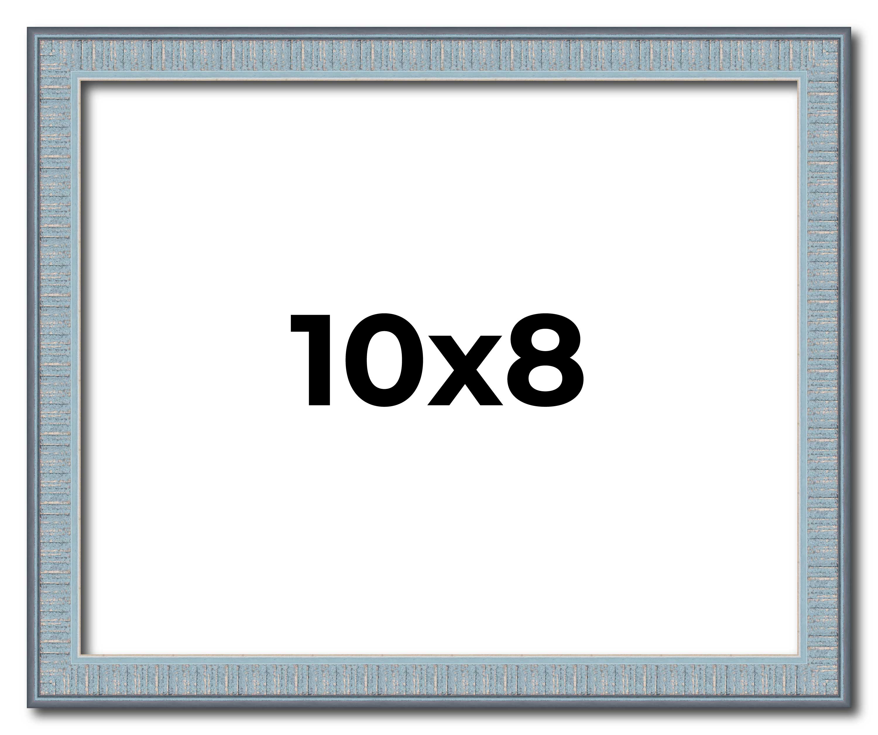 10×8 Frame Blue Picture Frame Complete Modern Photo Frame UV Acrylic, Acid Free
