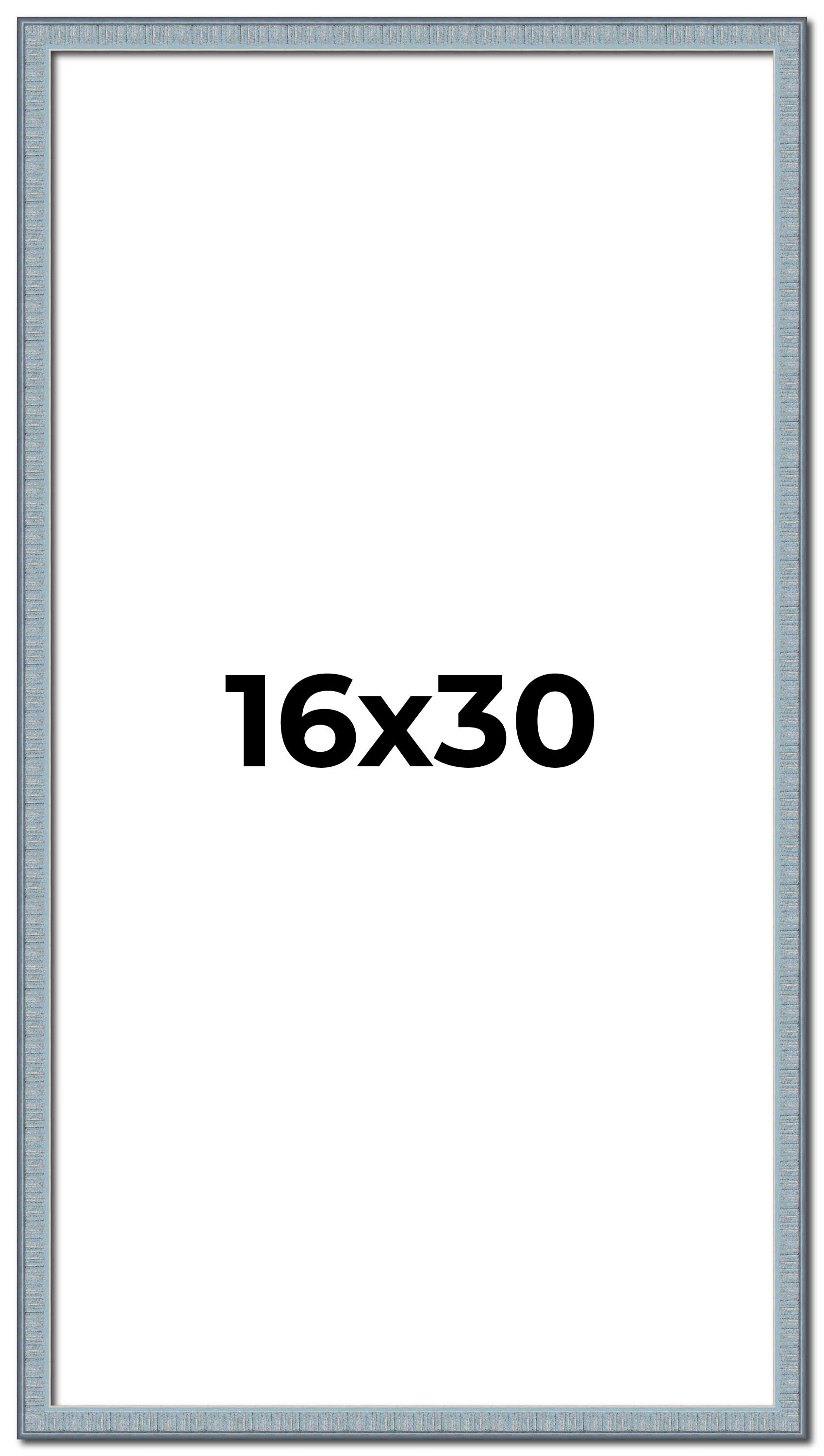 16x30 Inch Frame Example 16x30 Frame Blue Scuffed Farm Board Solid Wood Picture Frame Width 0.75 ...