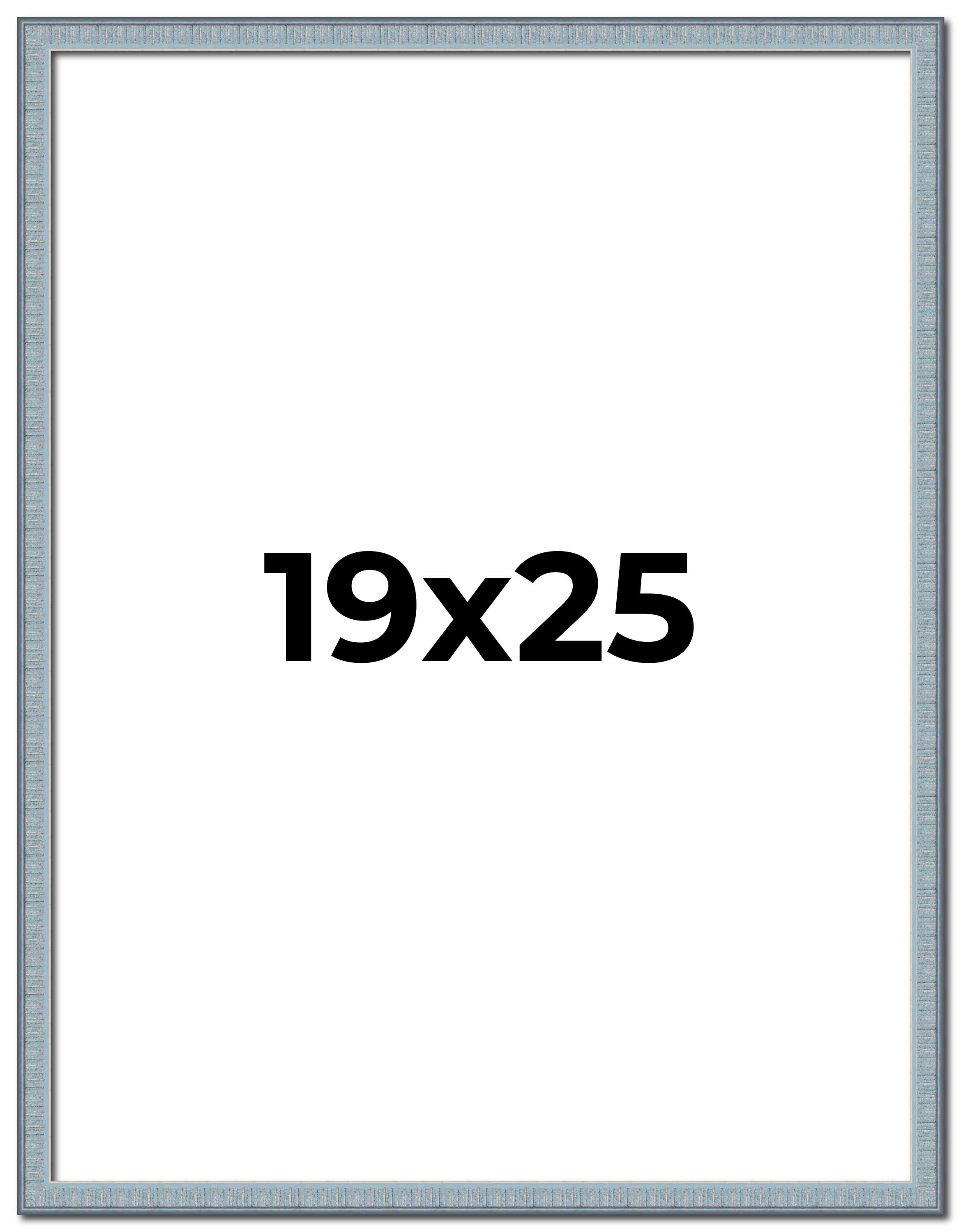 19×25 Frame Blue Scuffed Farm Board Solid Wood Picture Frame Width 0.75 Inches |