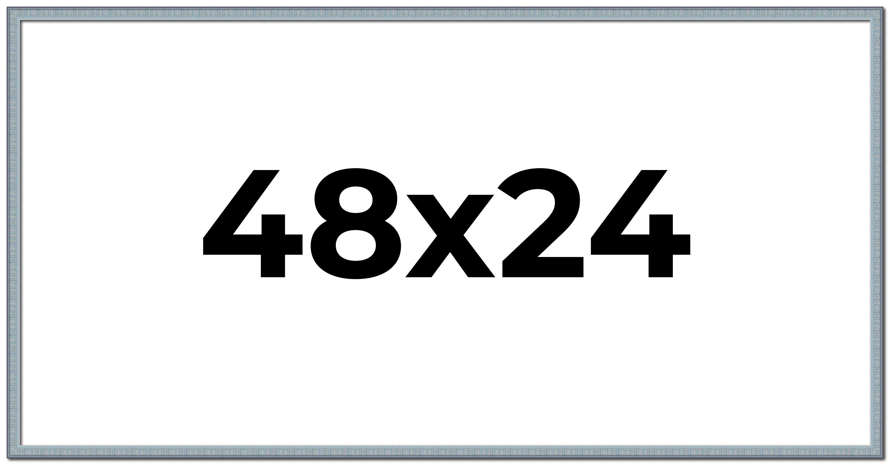 48x24 Frame Blue Picture Frame Complete Modern Photo Frame UV Acrylic, Acid Free - Photo 1 sur 9