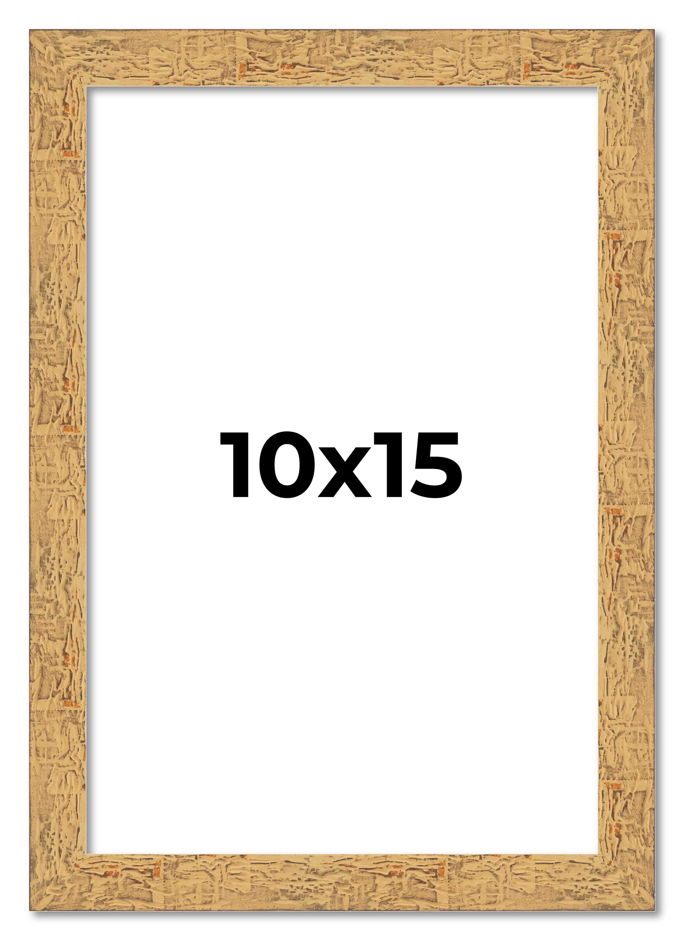 10x15 Frame Beige Real Wood Picture Frame Width 1.25 inches | Interior Frame Dep main product image