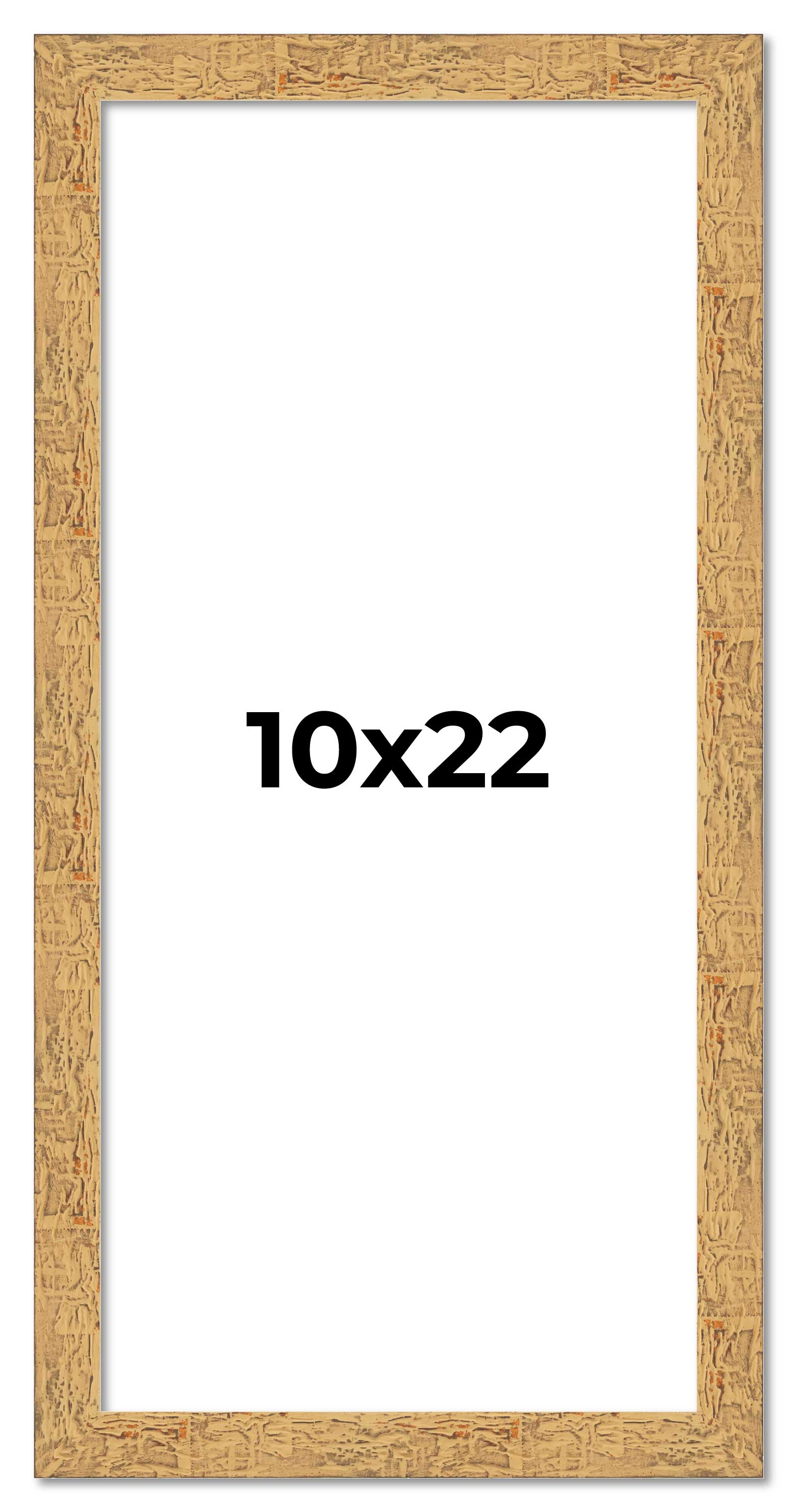 10x22 Frame Beige Real Wood Picture Frame Width 1.25 inches | Interior Frame Dep main product image