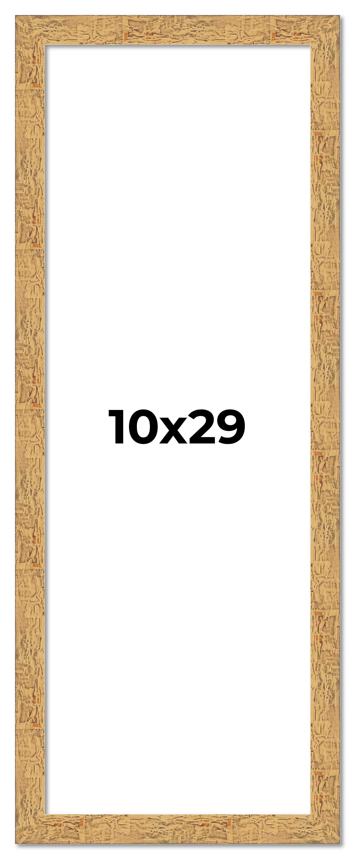 10x29 Frame Beige Real Wood Picture Frame Width 1.25 inches | Interior Frame Dep main product image