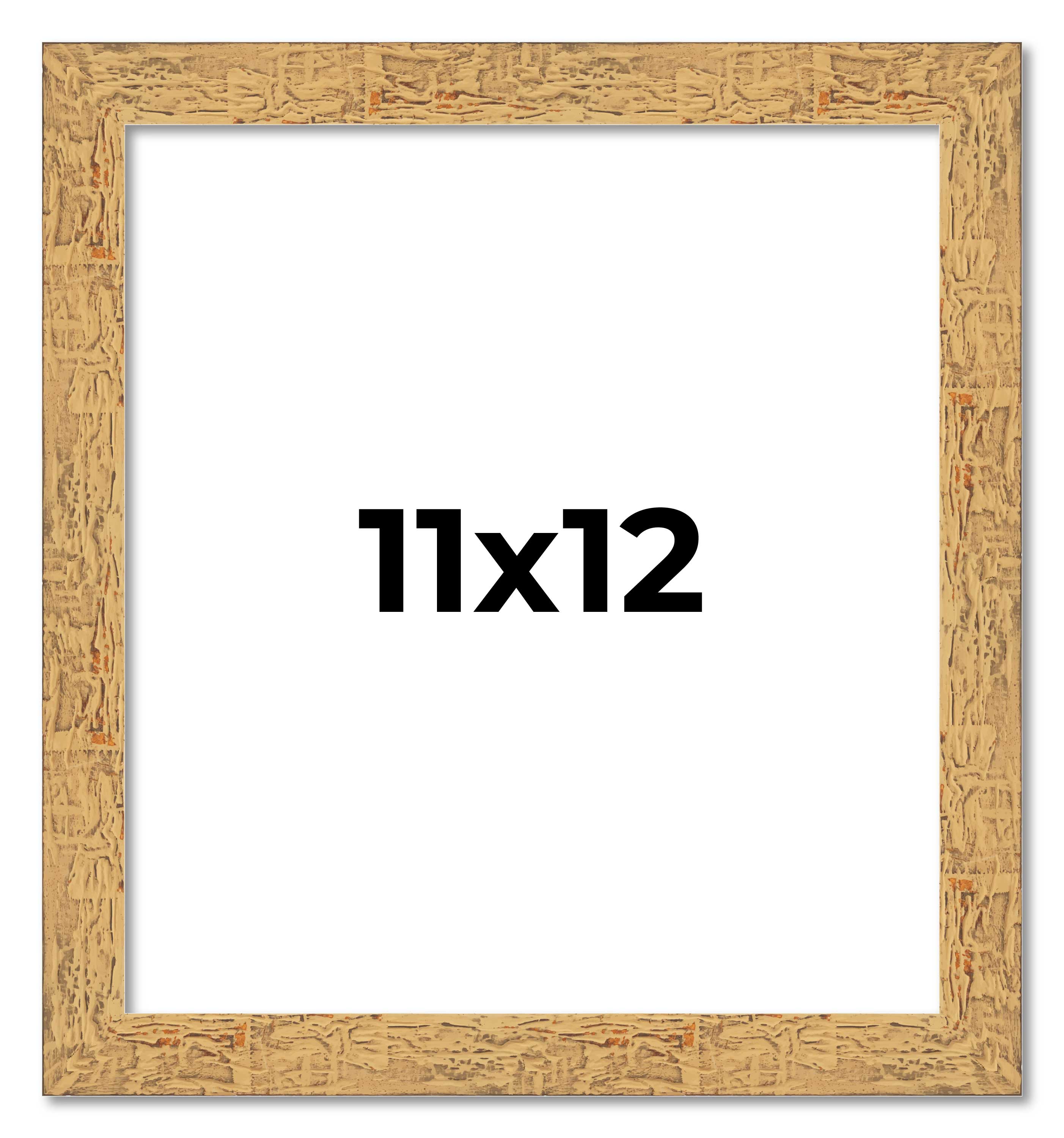 11x12 Frame Beige Real Wood Picture Frame Width 1.25 inches | Interior Frame Dep main product image