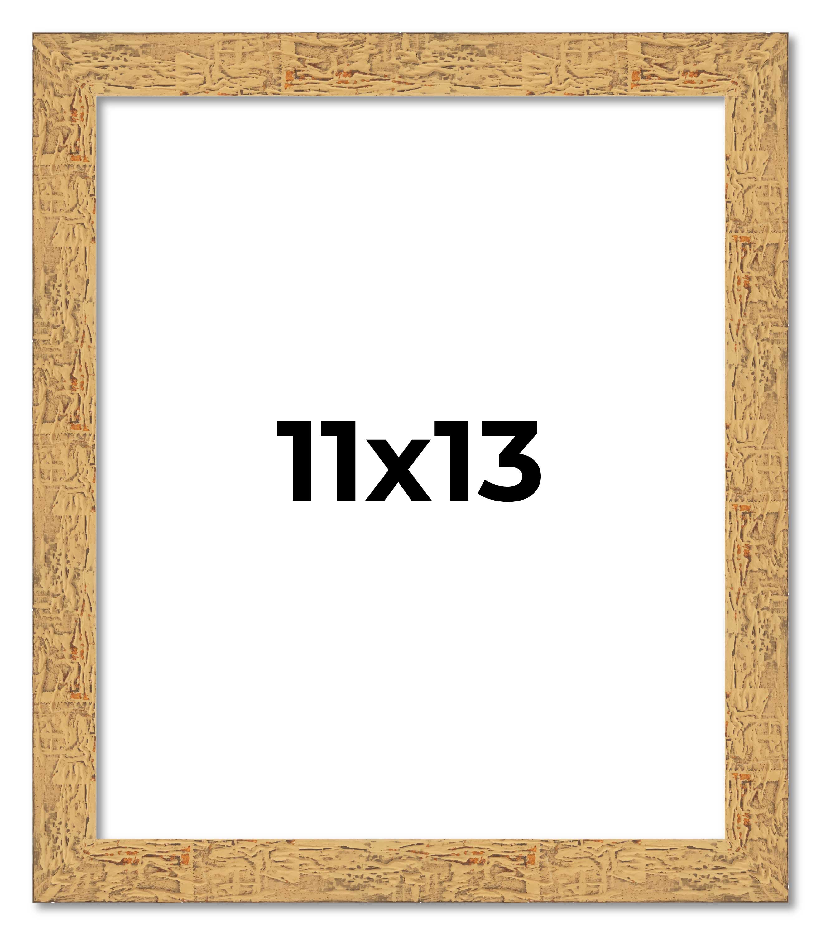 11x13 Frame Beige Real Wood Picture Frame Width 1.25 inches | Interior Frame Dep main product image