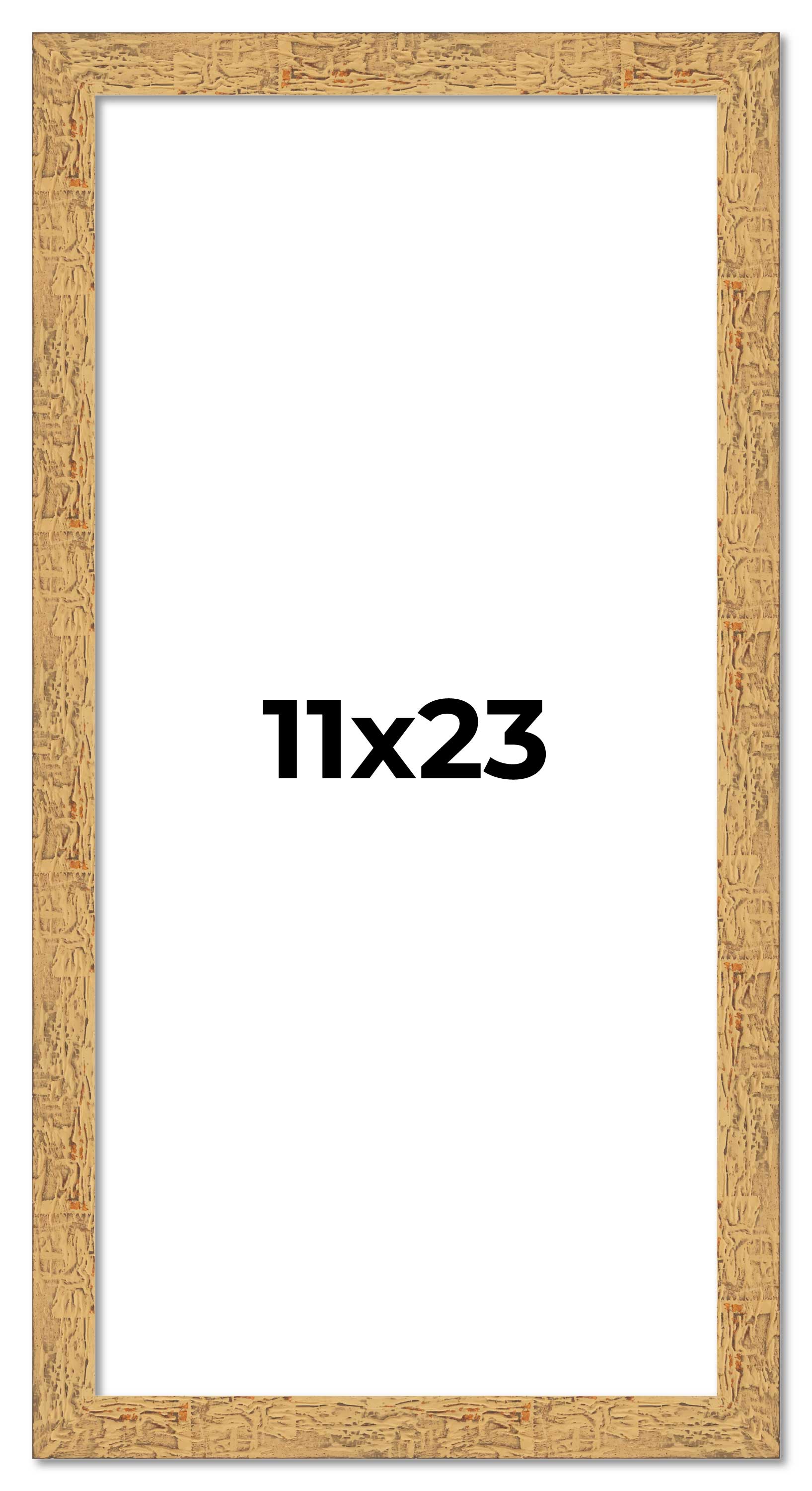 11x23 Frame Beige Real Wood Picture Frame Width 1.25 inches | Interior Frame Dep main product image