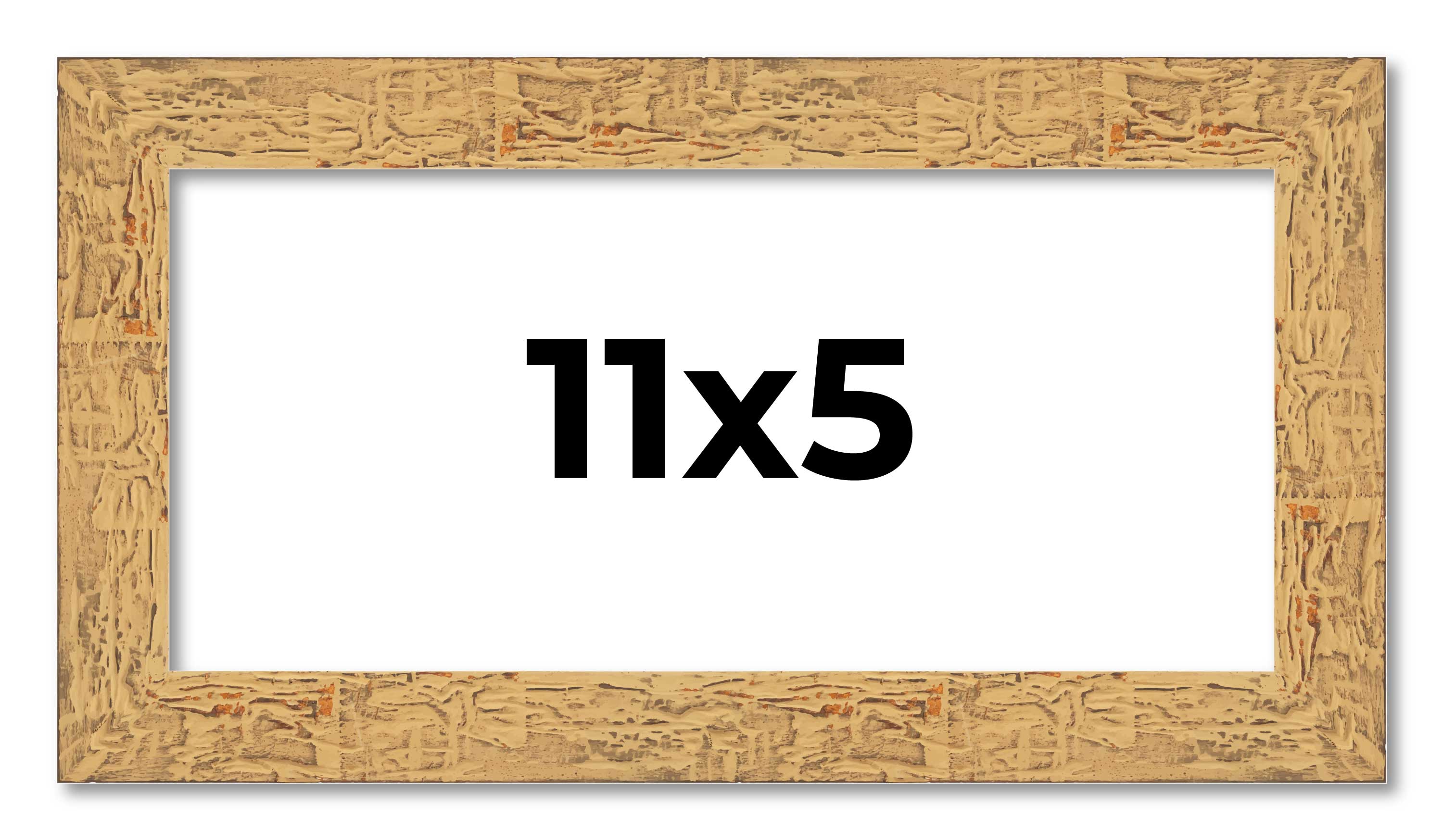 11x5 Frame Beige Real Wood Picture Frame Width 1.25 inches | Interior Frame Dept main product image