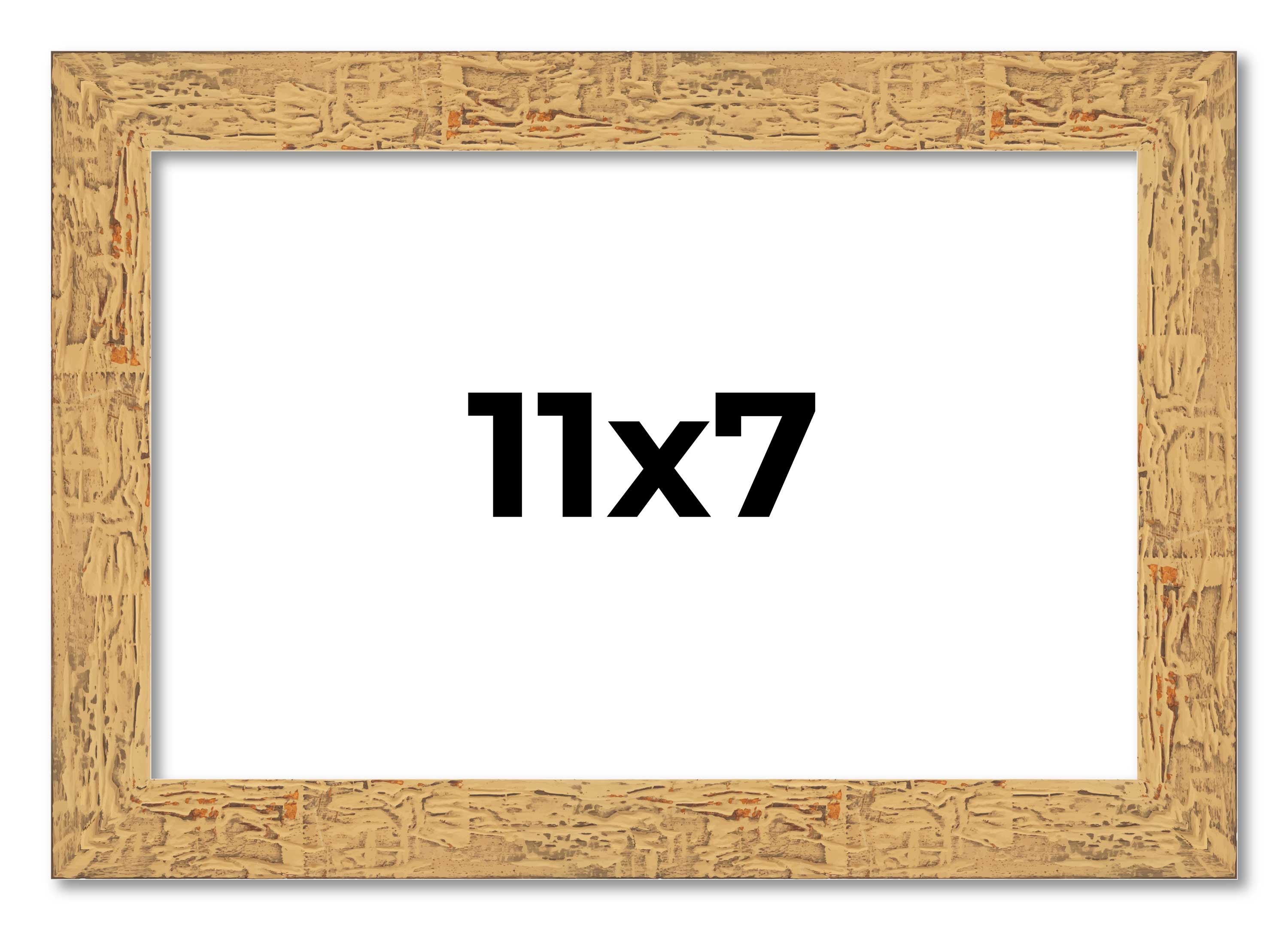 11x7 Frame Beige Real Wood Picture Frame Width 1.25 inches | Interior Frame Dept main product image