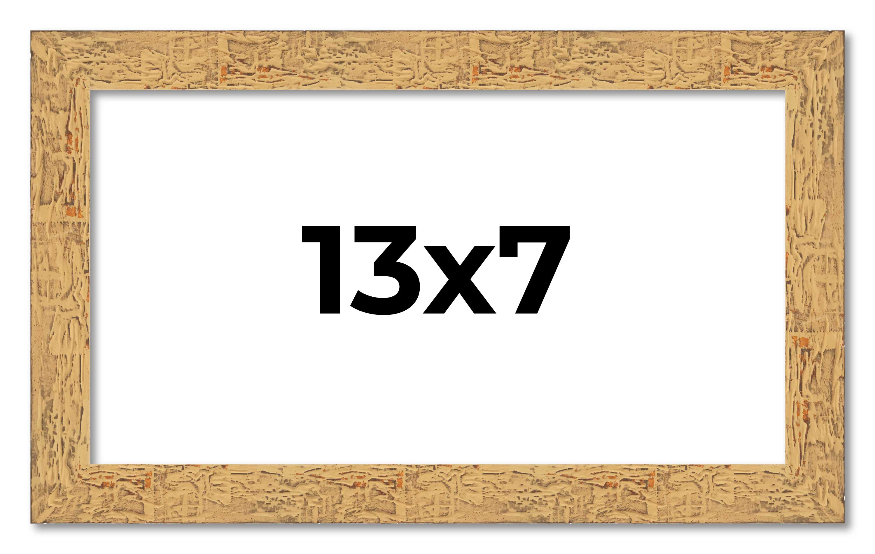 13x7 Frame Beige Real Wood Picture Frame Width 1.25 inches | Interior Frame Dept main product image