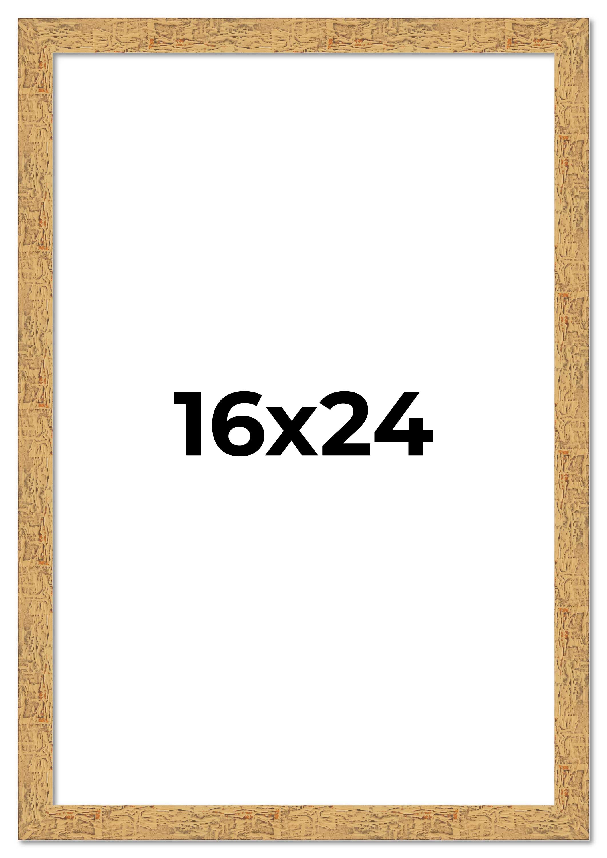 16x24 Frame Beige Real Wood Picture Frame Width 1.25 inches | Interior Frame Dep main product image