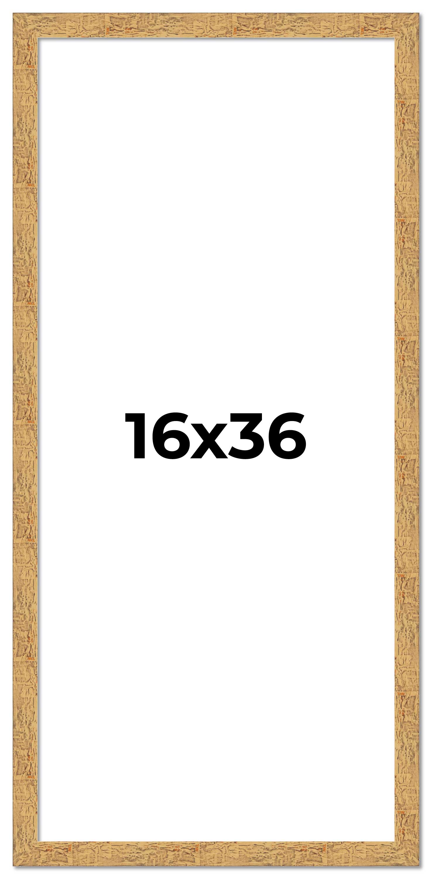 16x36 Frame Beige Real Wood Picture Frame Width 1.25 inches | Interior ...